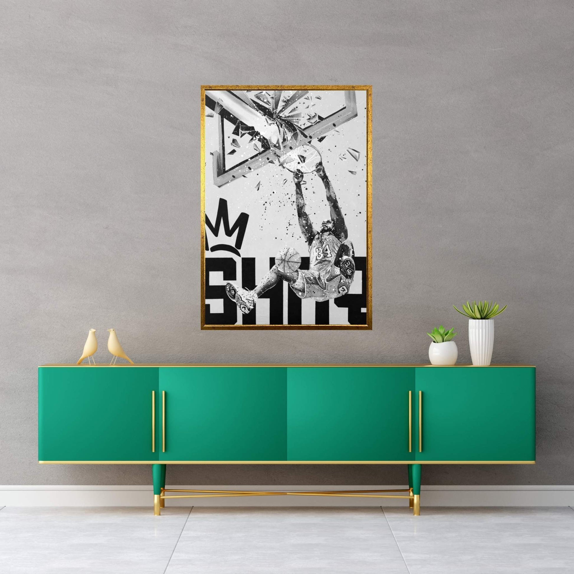 Shaq Canvas Wall Art - Y Canvas