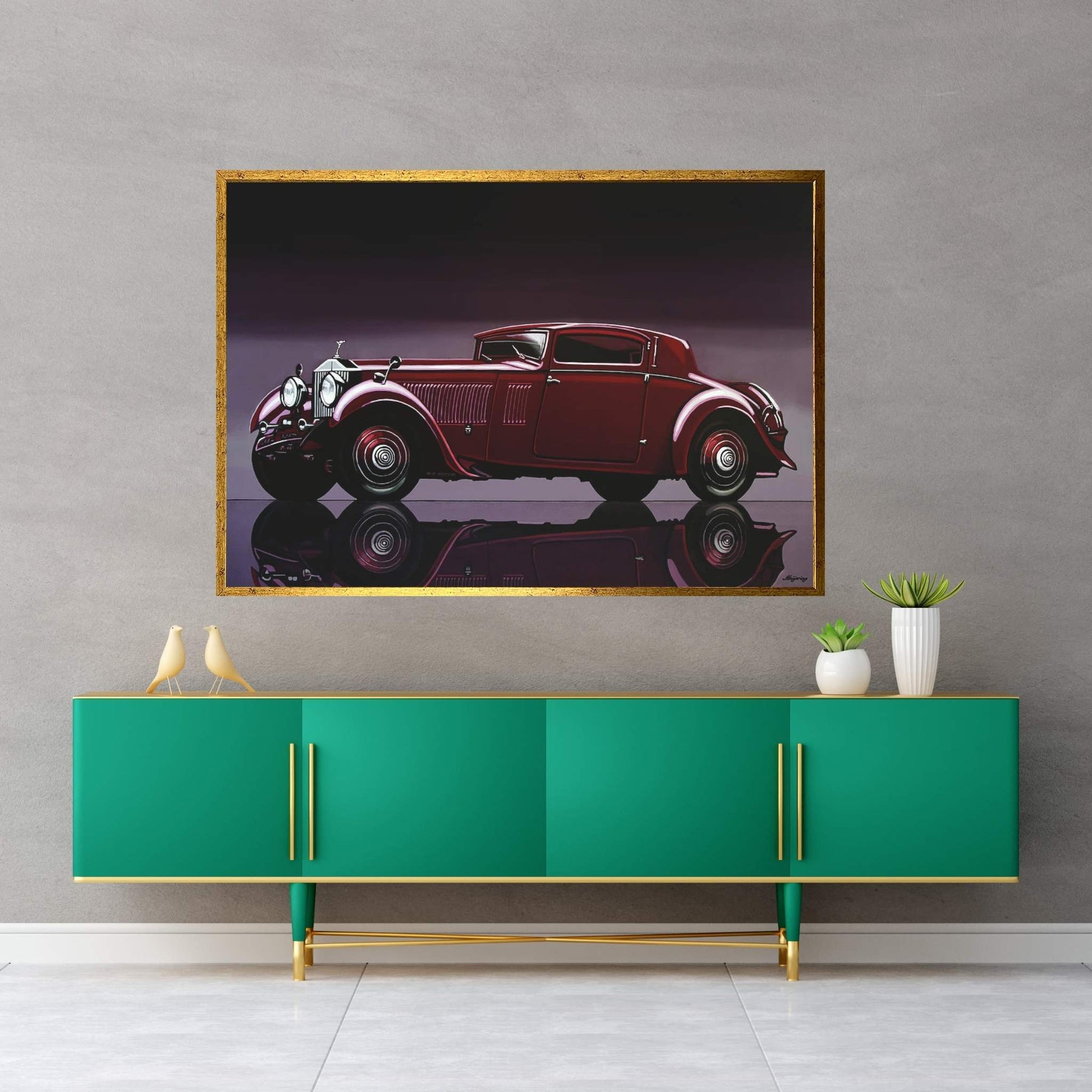 Rolls Royce Phantom 1933 Canvas Wall Art - Y Canvas