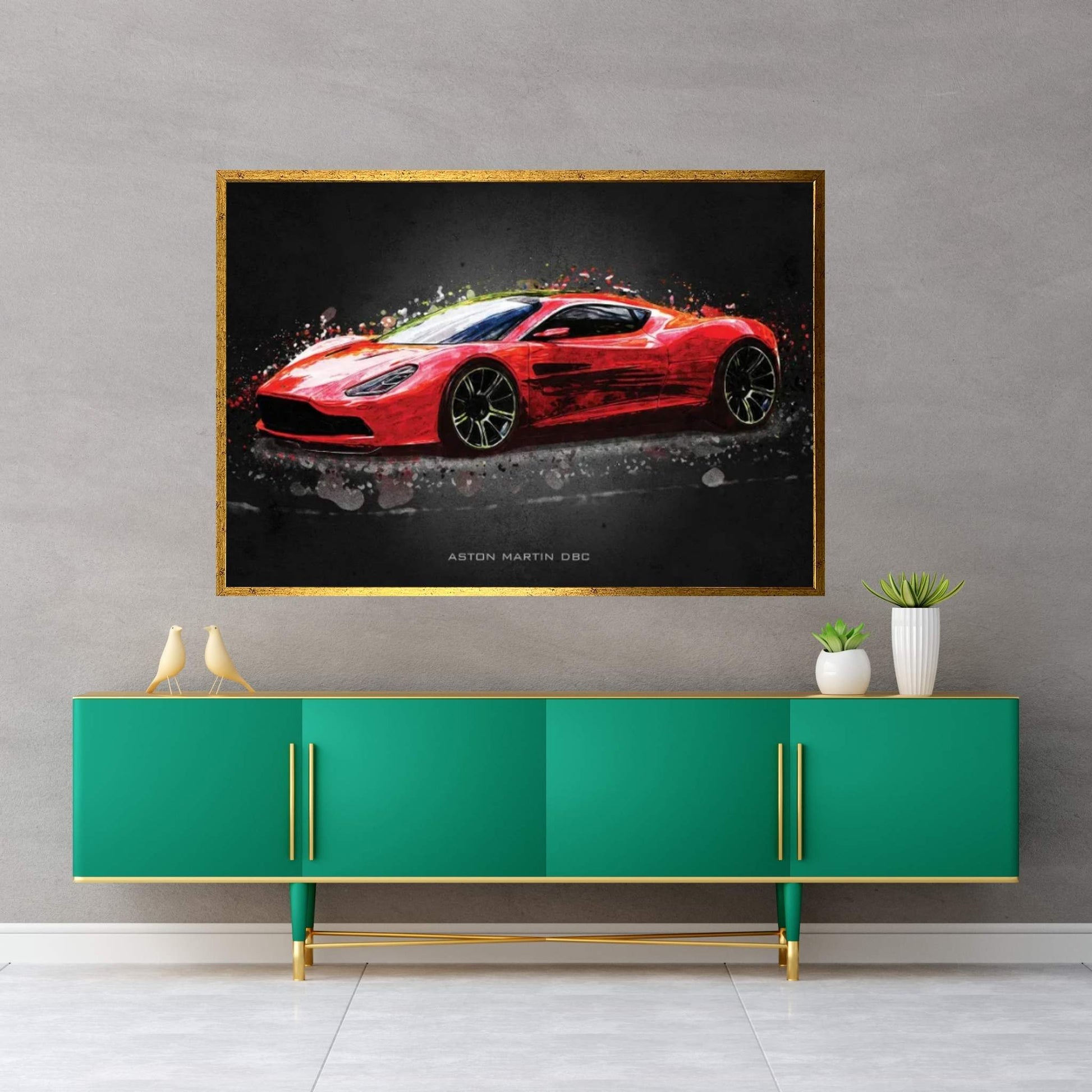 Aston Martin DBC Canvas Wall Art - Y Canvas