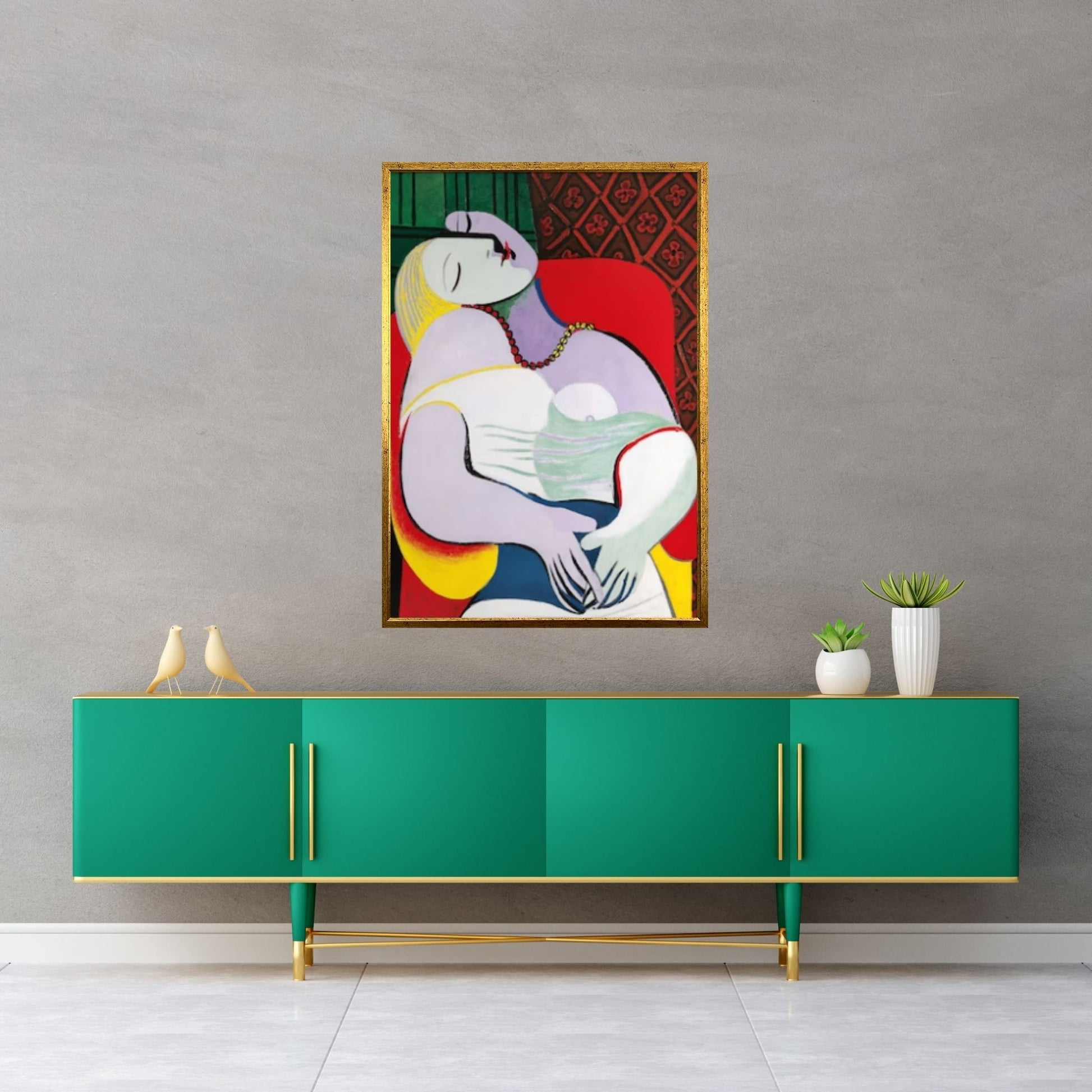 Le Reve by Pablo Picasso, Woman Asleep in an armchair (The Dream), 1932, Pablo Picasso Art Wall Art - Y Canvas