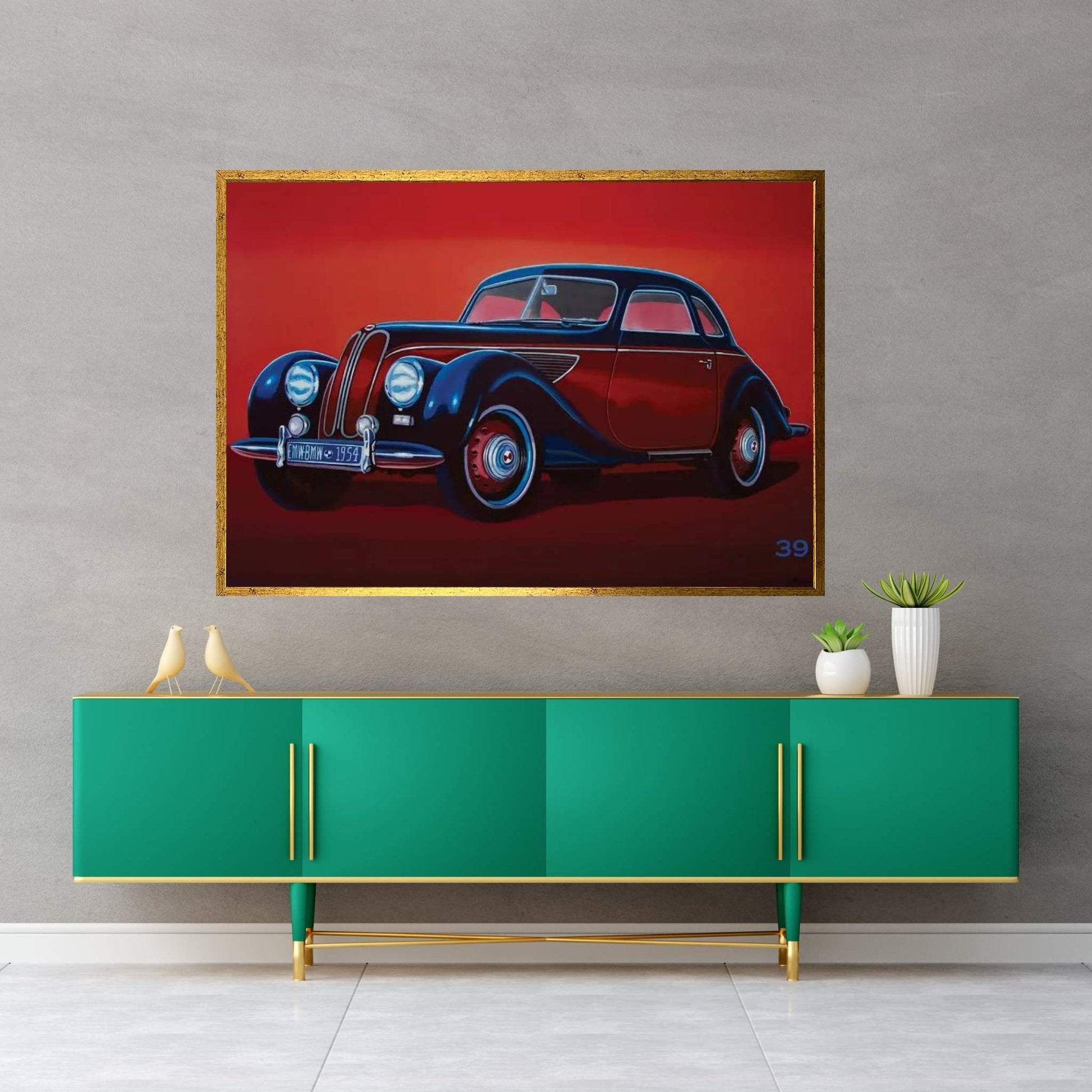 EMW BMW 1951 Canvas Wall Art - Y Canvas