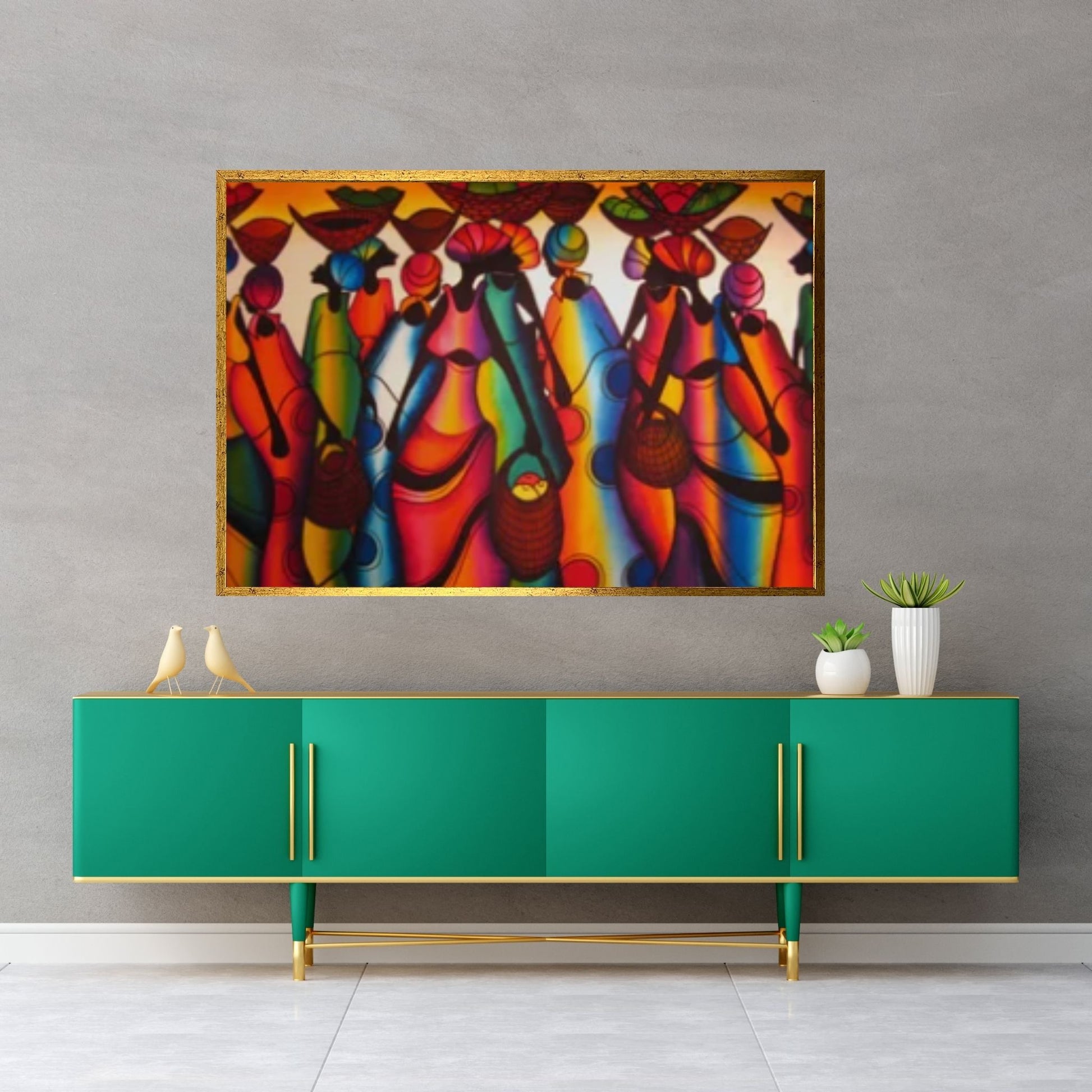 African Wall Art | Abstract African art | Canvas Wall Art ,Abstract Canvas Art - Y Canvas