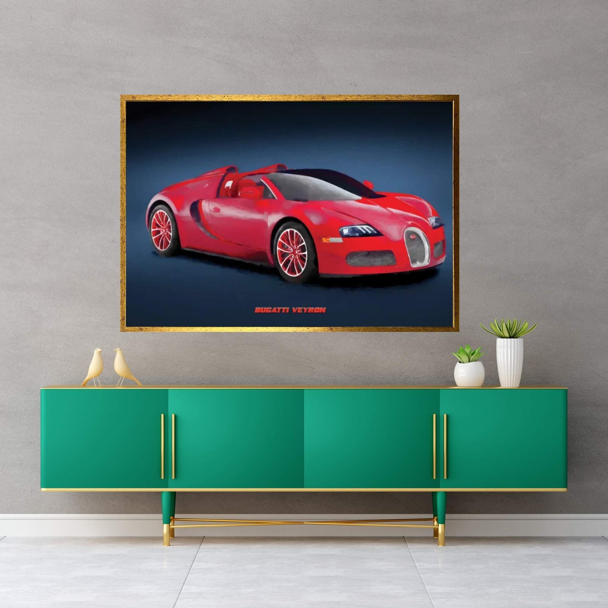 Bugatti Veyron III Canvas Wall Art - Y Canvas