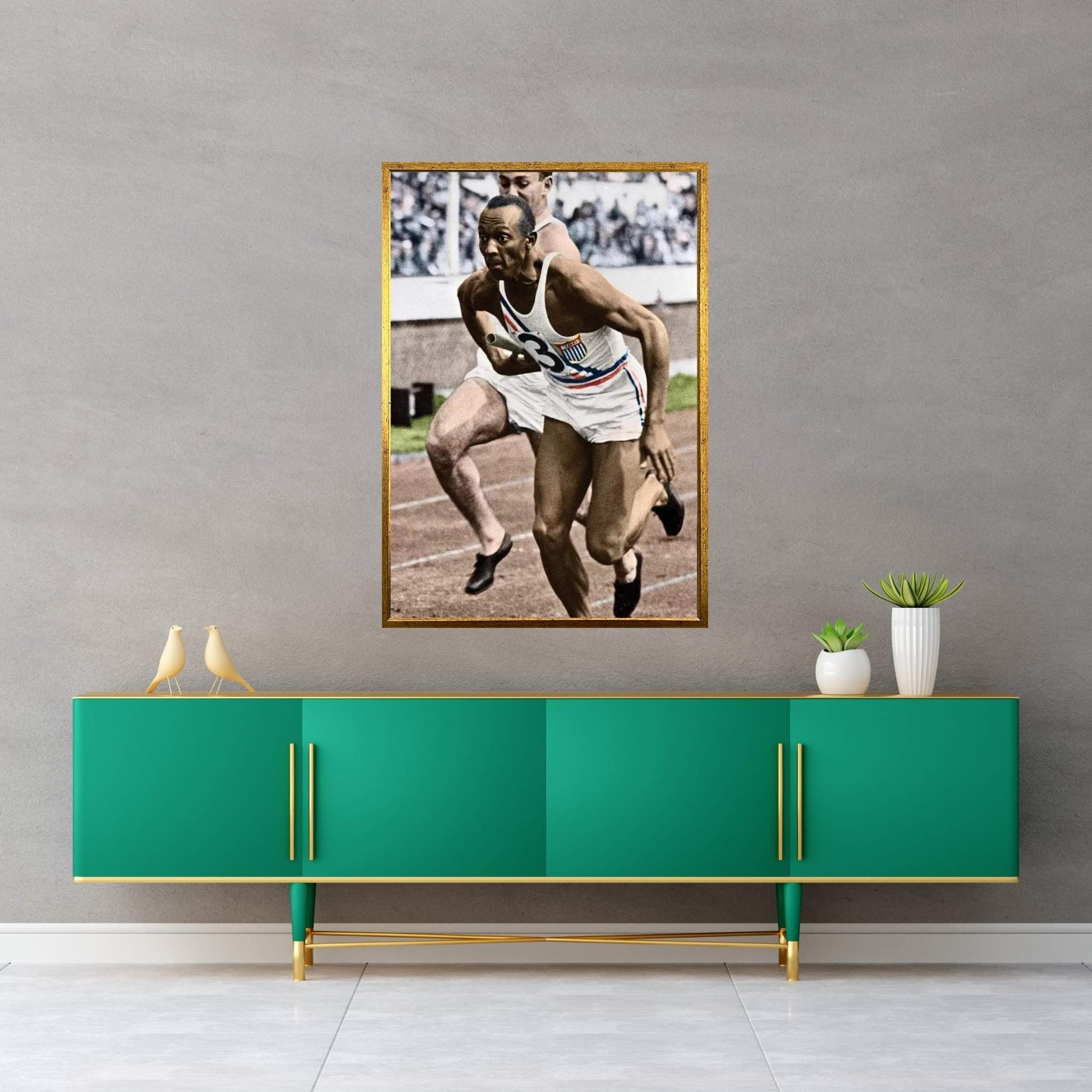 Jesse Owens (1913-1980) Canvas Wall Art - Y Canvas