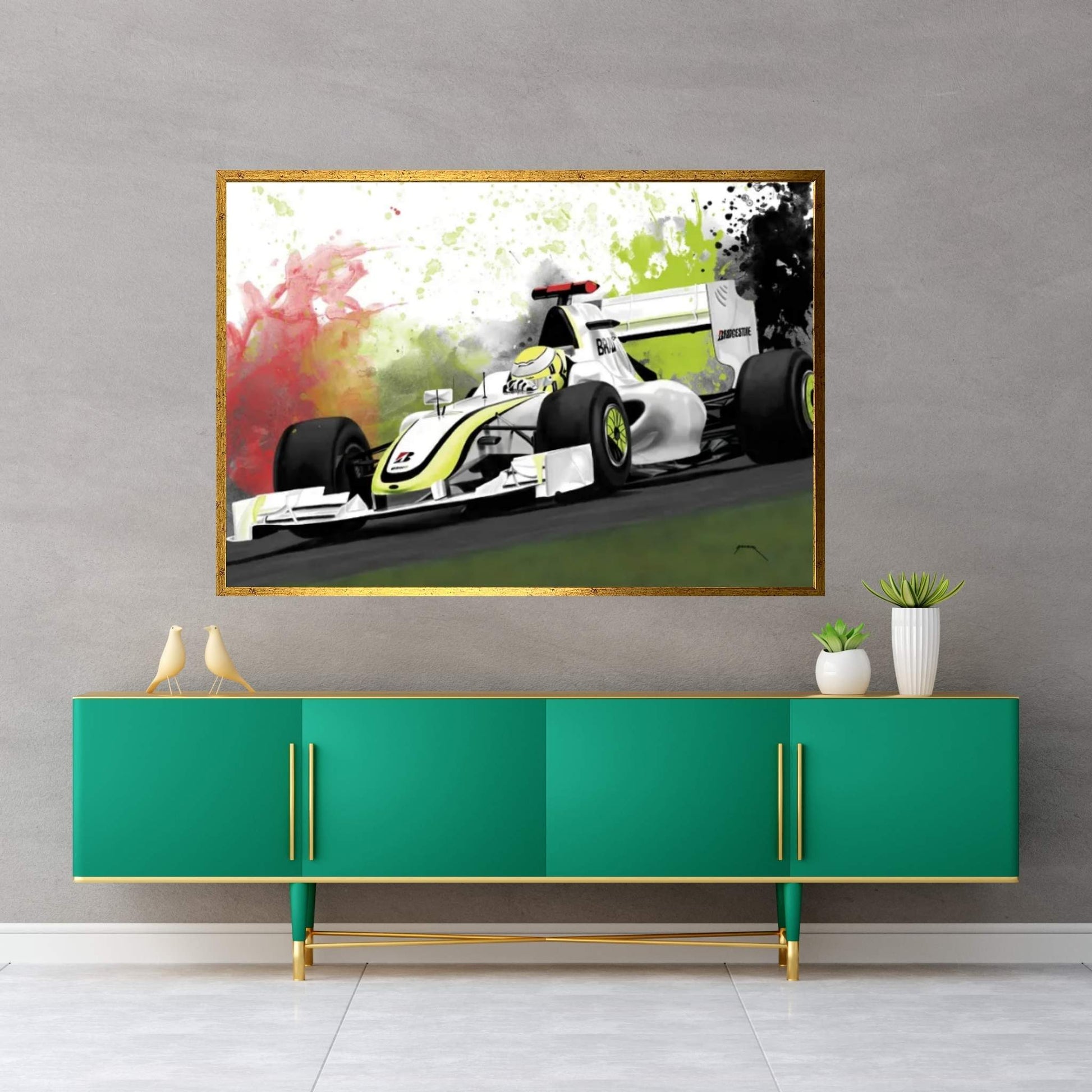 Button Canvas Wall Art - Y Canvas
