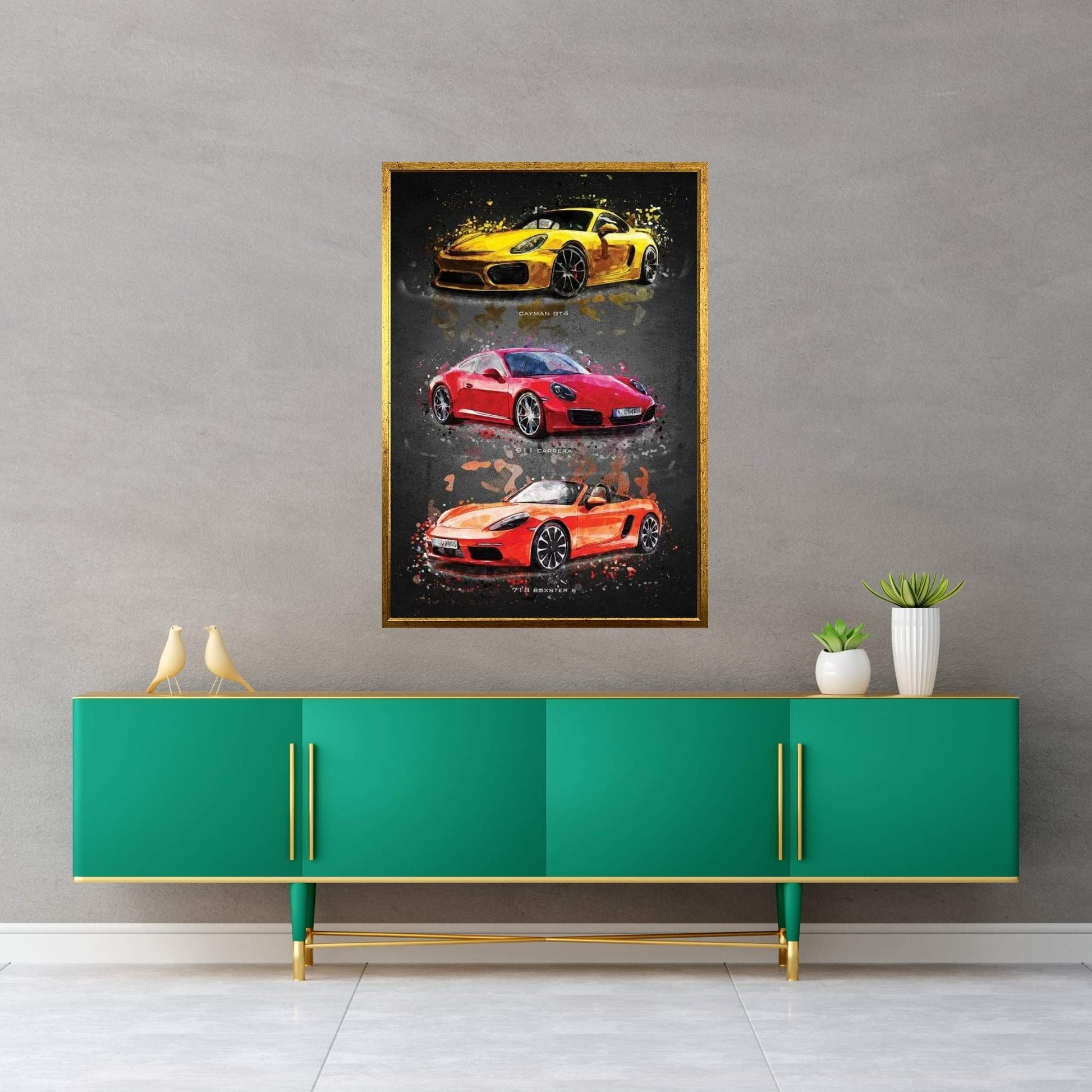 Porsche2 Canvas Wall Art - Y Canvas
