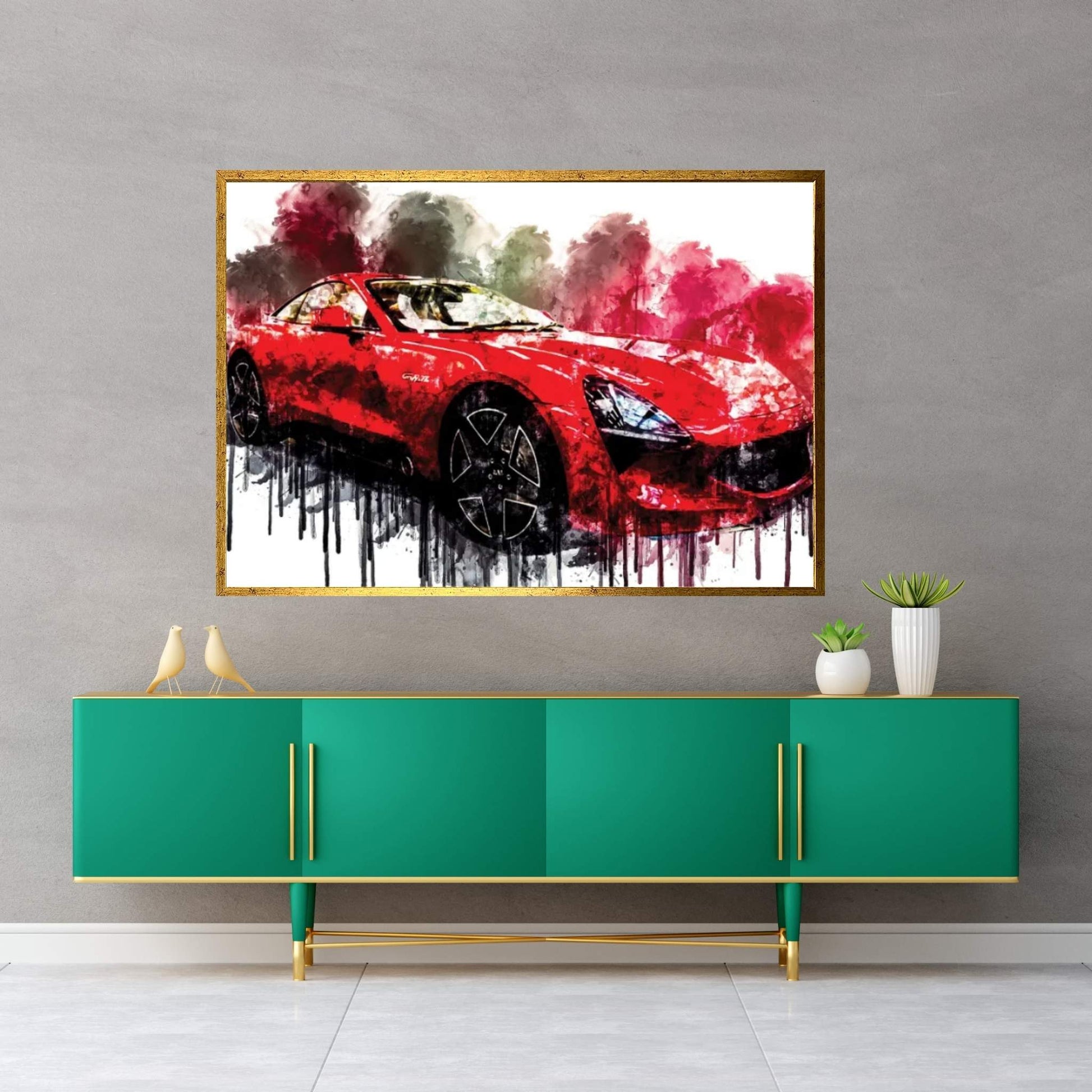 Car 2018 TVR Griffith Canvas Wall Art - Y Canvas