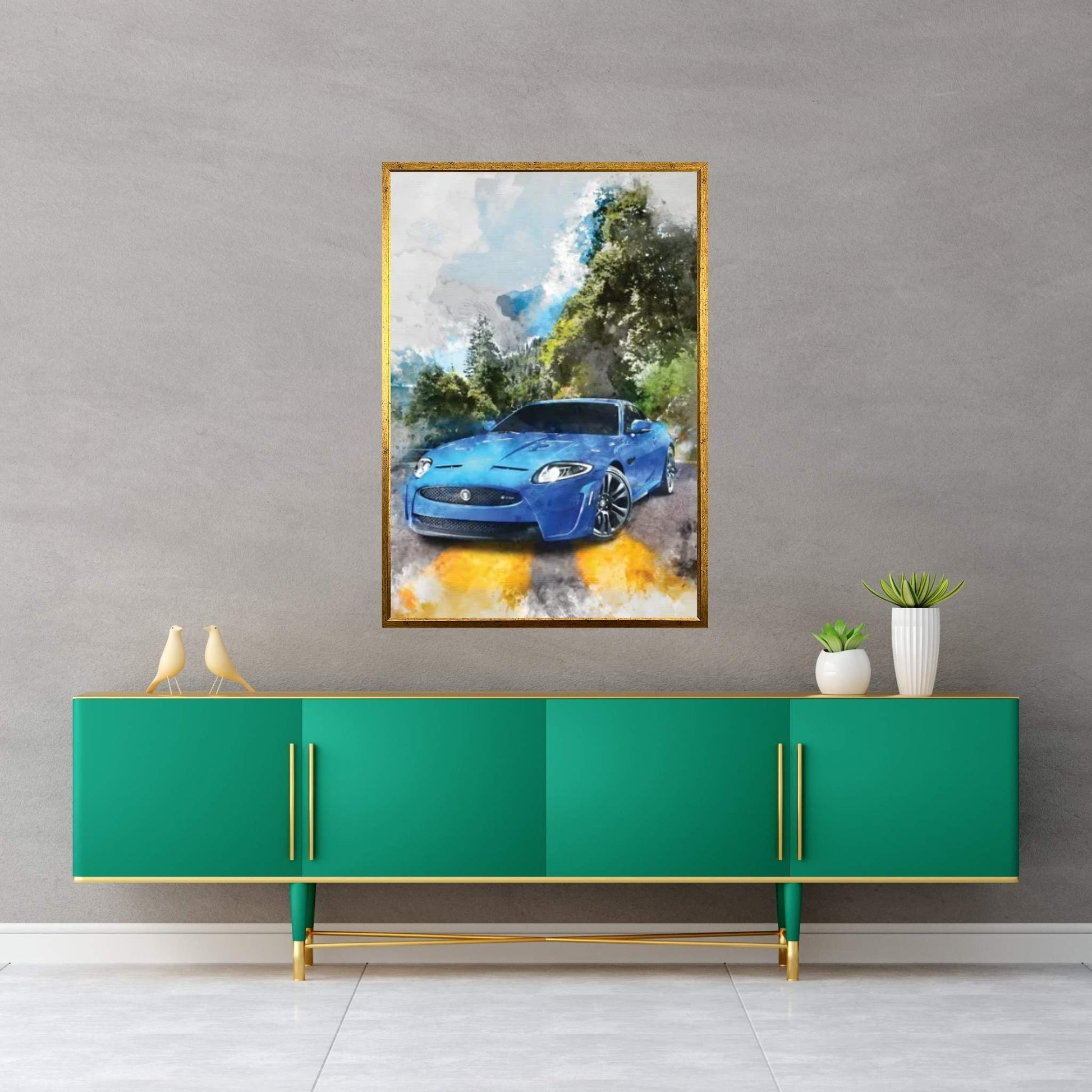 Jaguar XKR-S Canvas Wall Art - Y Canvas