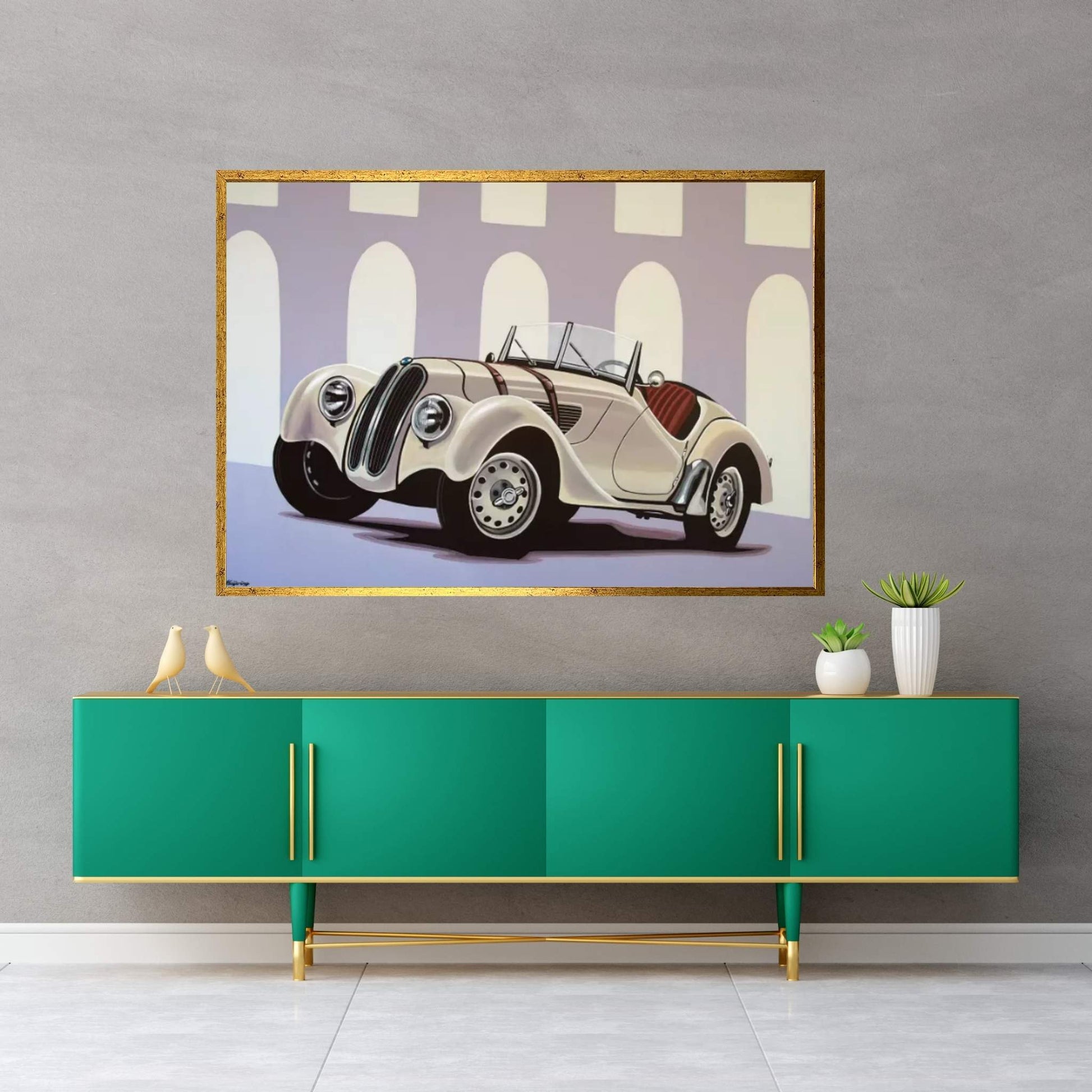 BMW 328 Roadster 1936 Canvas Wall Art - Y Canvas