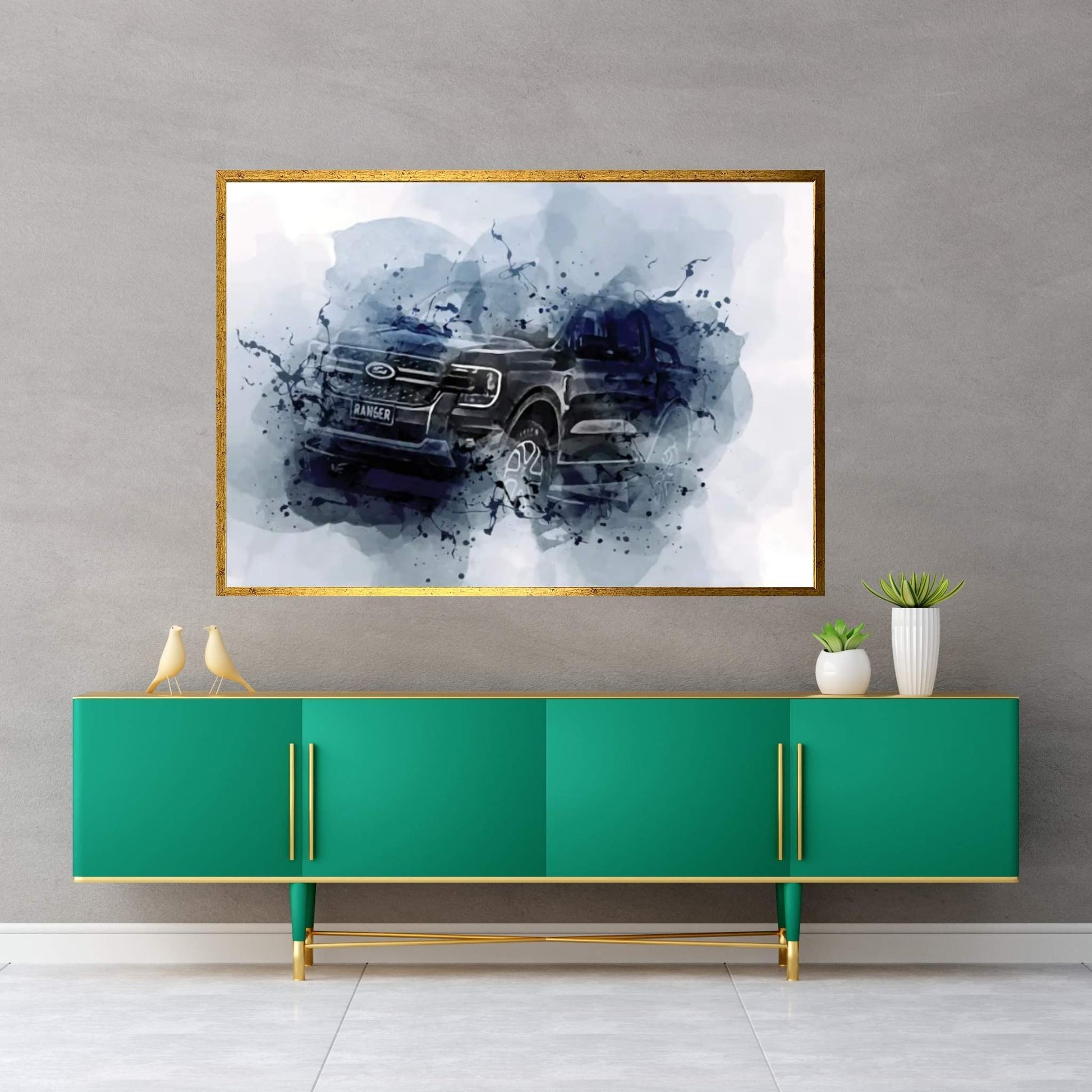 2023 Ford Ranger Sport Exterior Australian Version Canvas Wall Art - Y Canvas