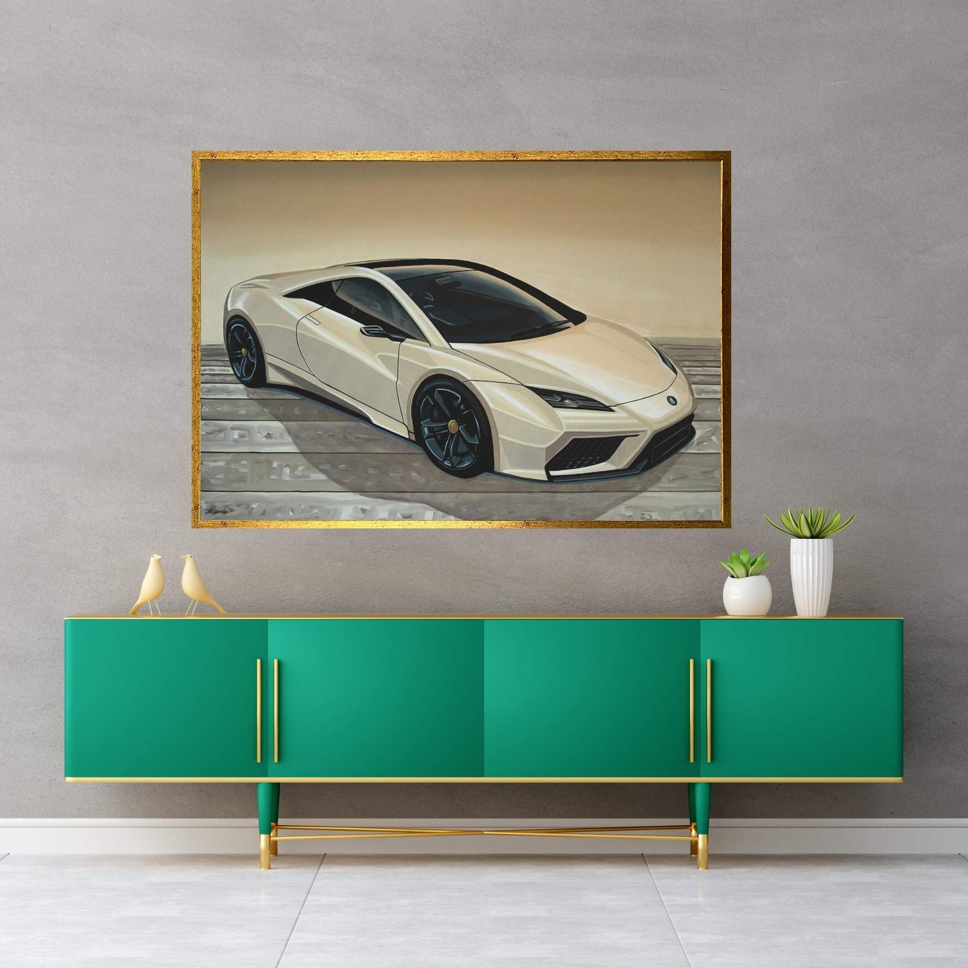 Lotus Esprit Canvas Wall Art - Y Canvas
