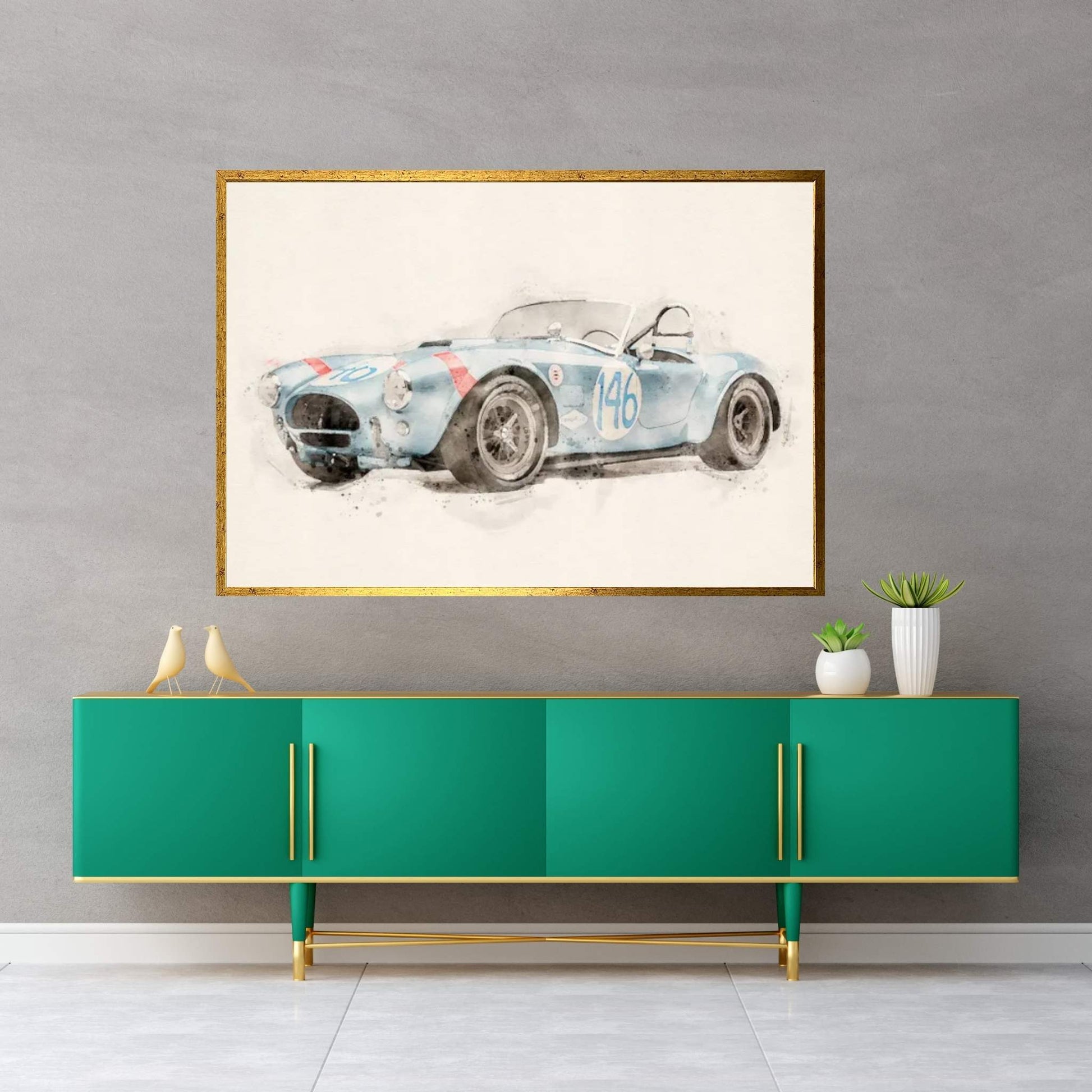 Shelby Super V II Canvas Wall Art - Y Canvas