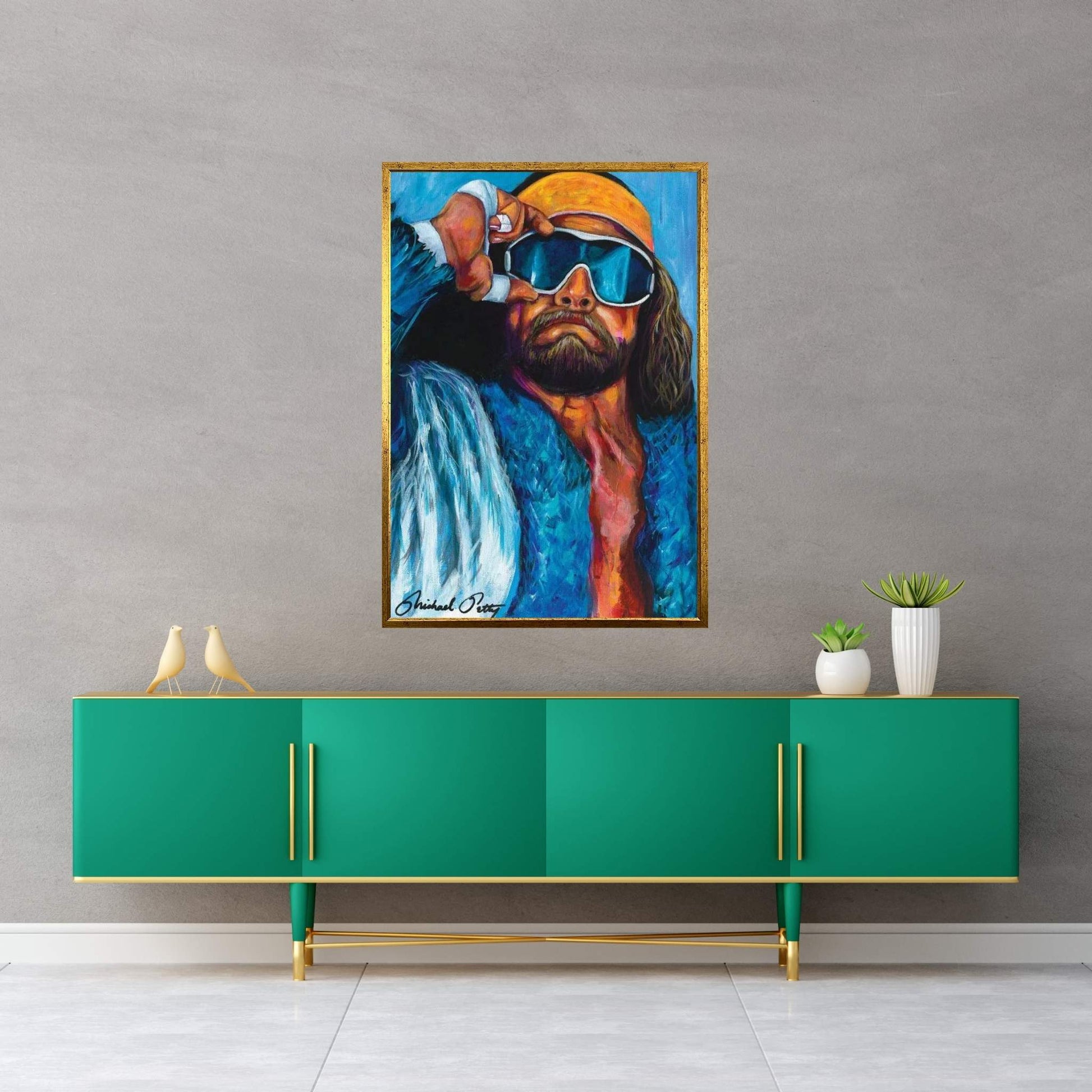 Macho Man Canvas Wall Art - Y Canvas