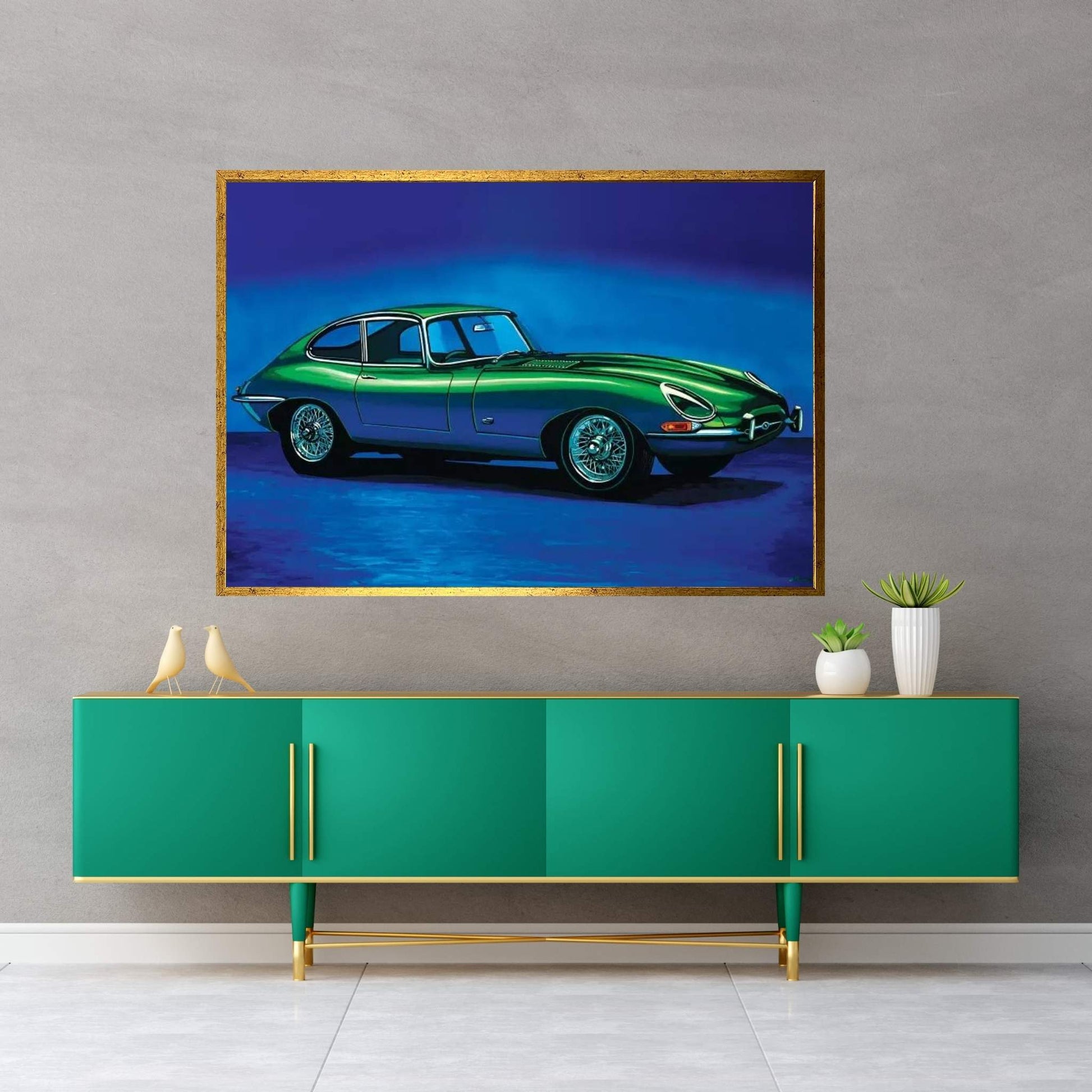 Jaguar E Type Canvas Wall Art - Y Canvas