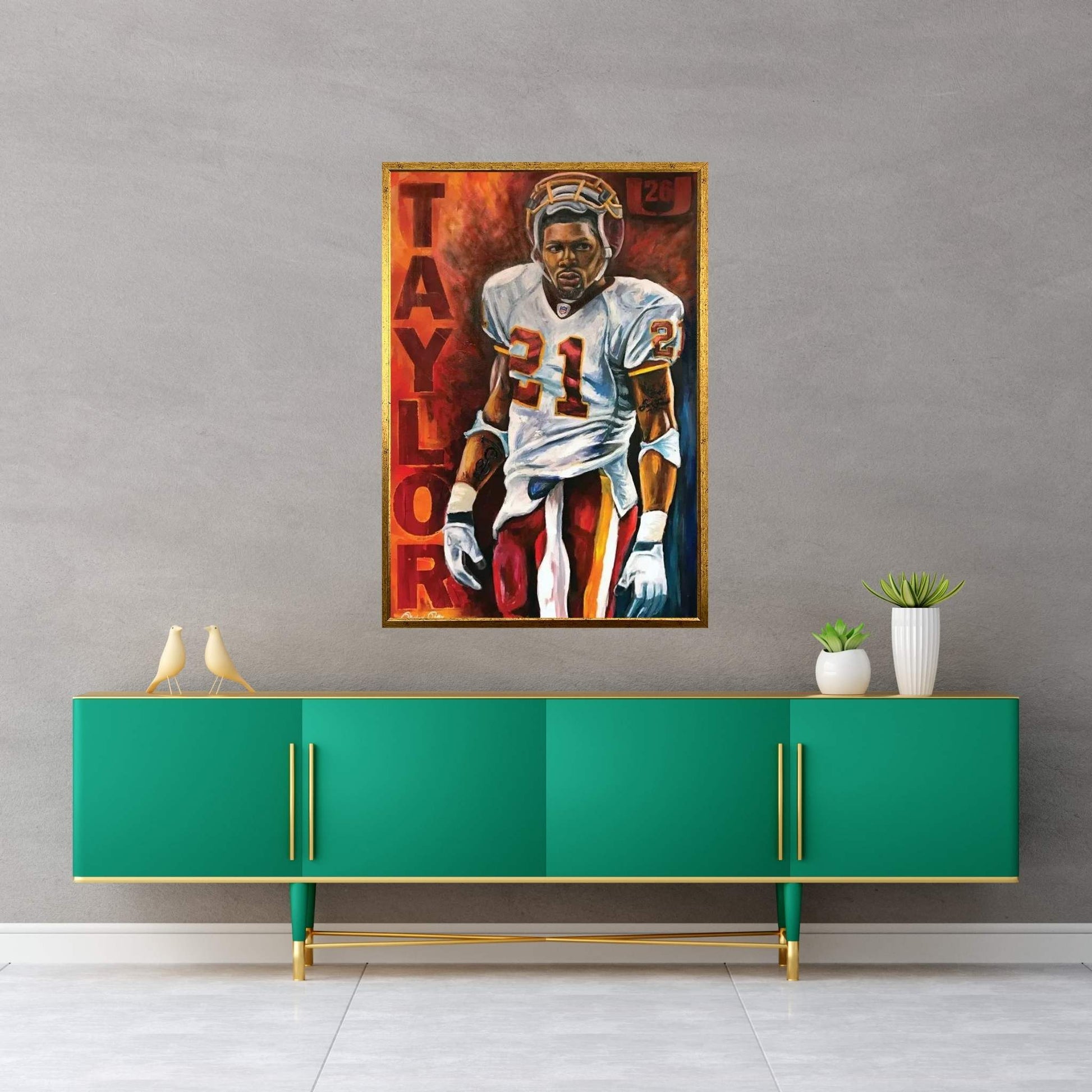 Sean Taylor Canvas Wall Art - Y Canvas