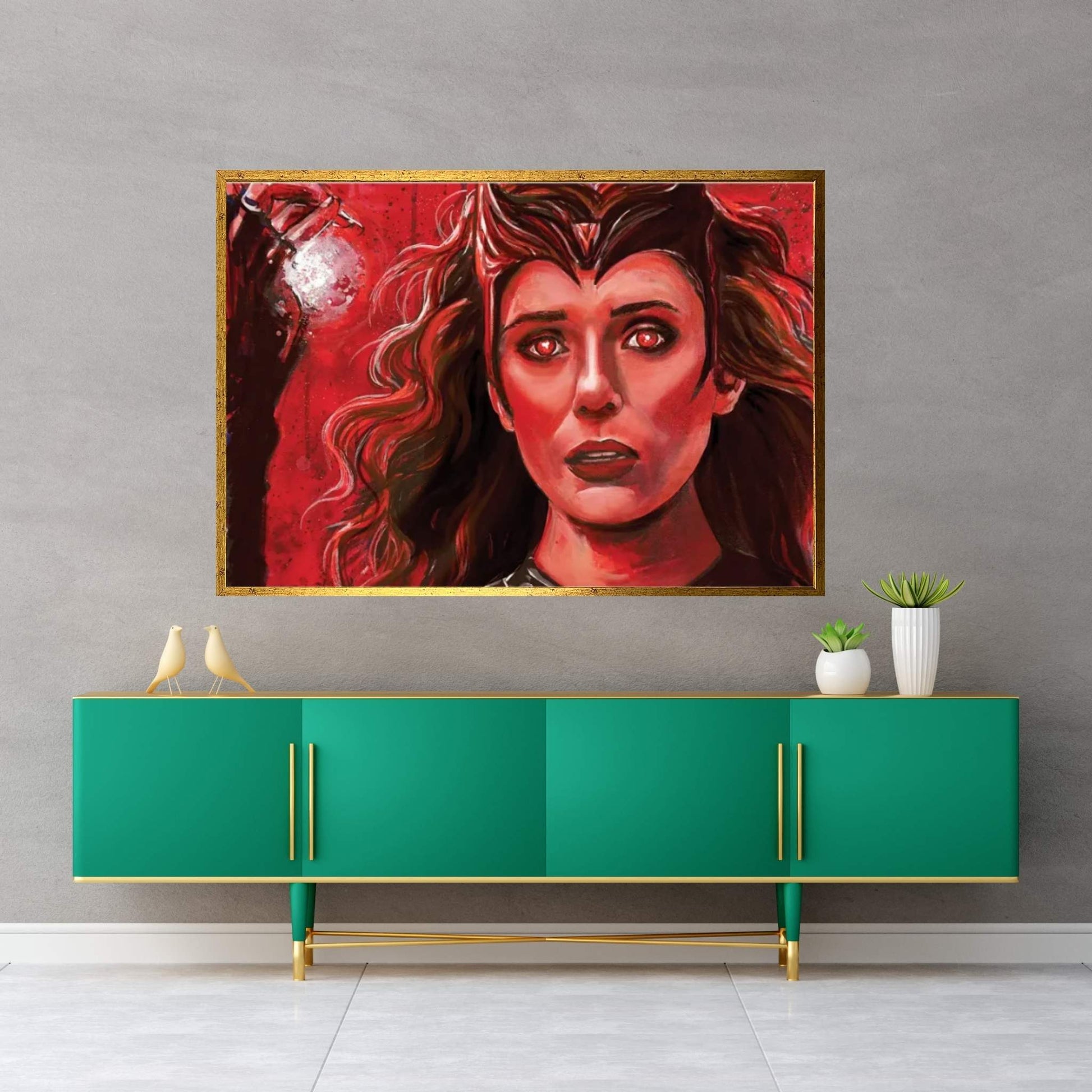 Scarlet Witch Canvas Wall Art - Y Canvas