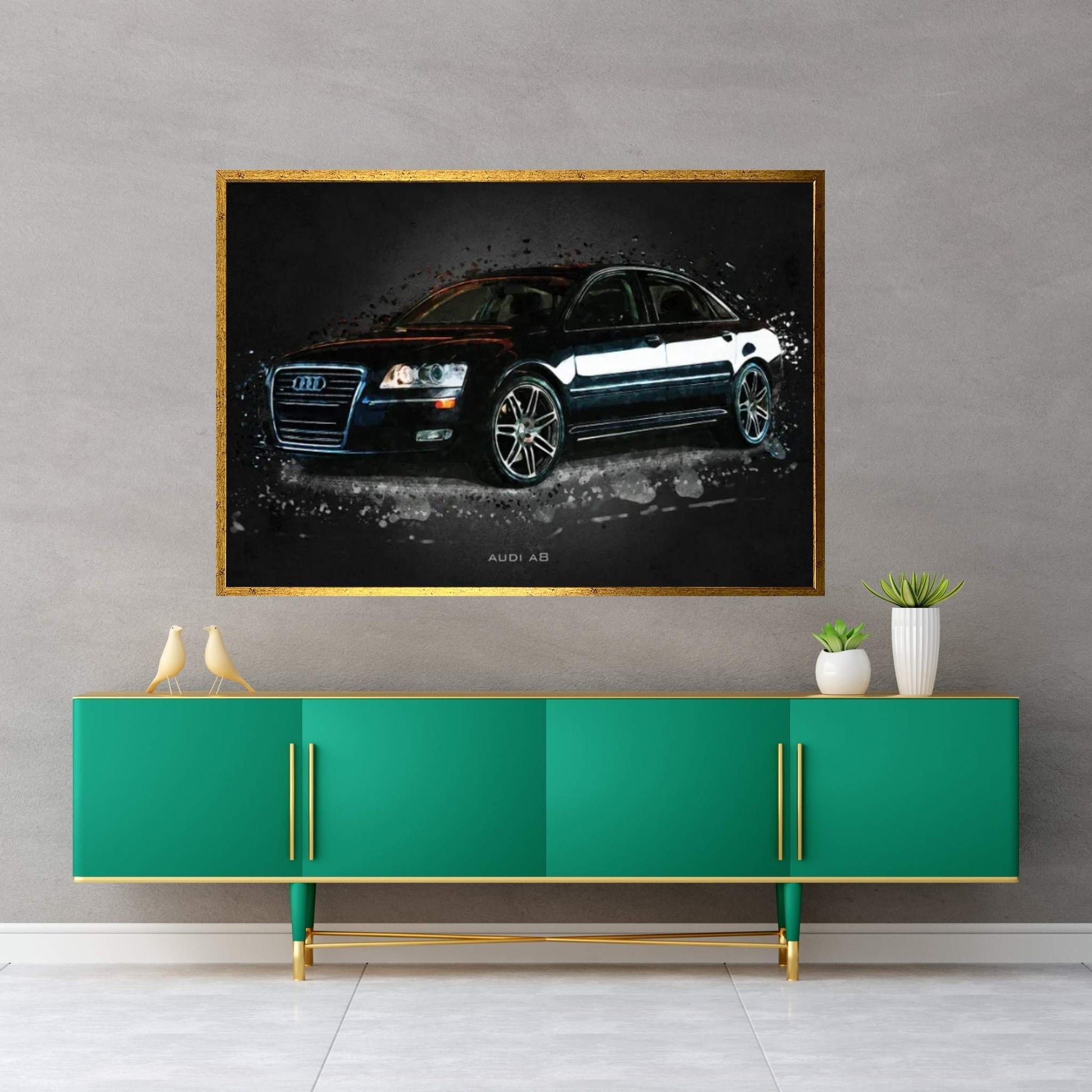 Audi A8 Canvas Wall Art - Y Canvas