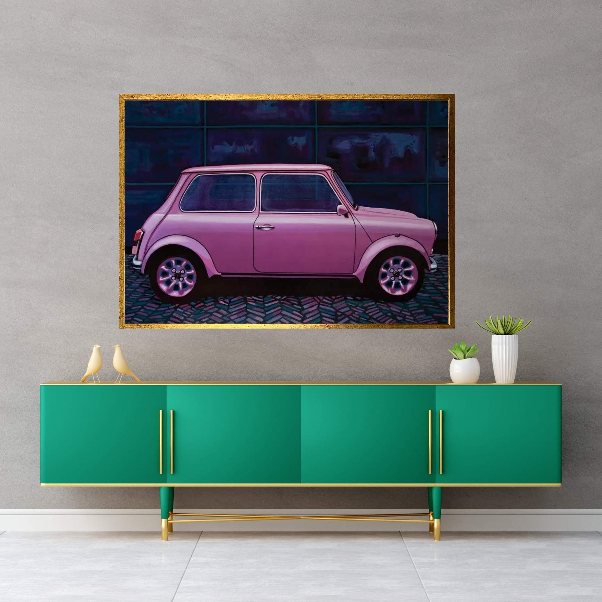 Austin Mini Cooper 1964 Canvas Wall Art - Y Canvas