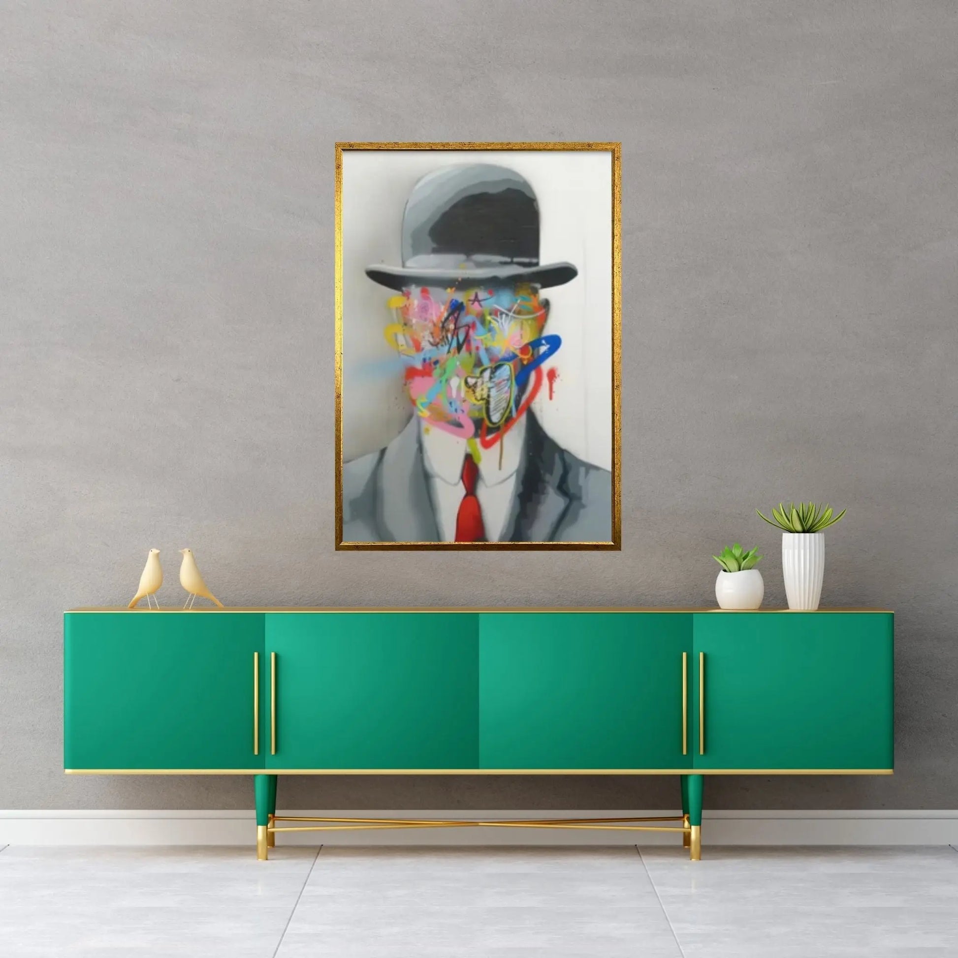 Banksy Canvas Art, Canvas Wall Art Decor, Print Poster Graffiti Wall Art, Graffiti Canvas - Y Canvas