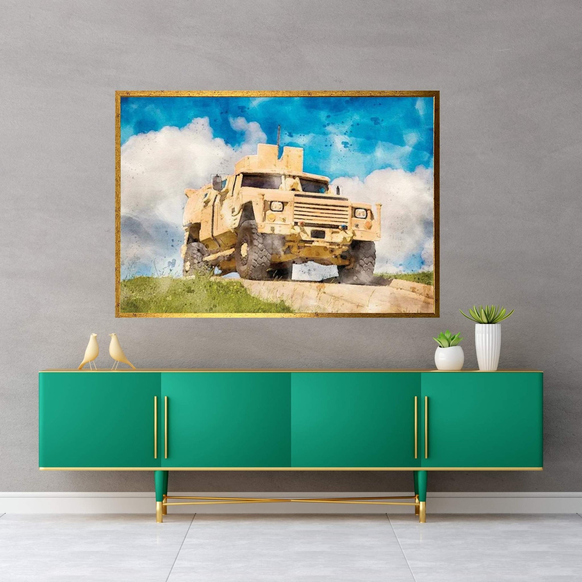 Armas Joint Light Tactical Vehicle Canvas Wall Art - Y Canvas