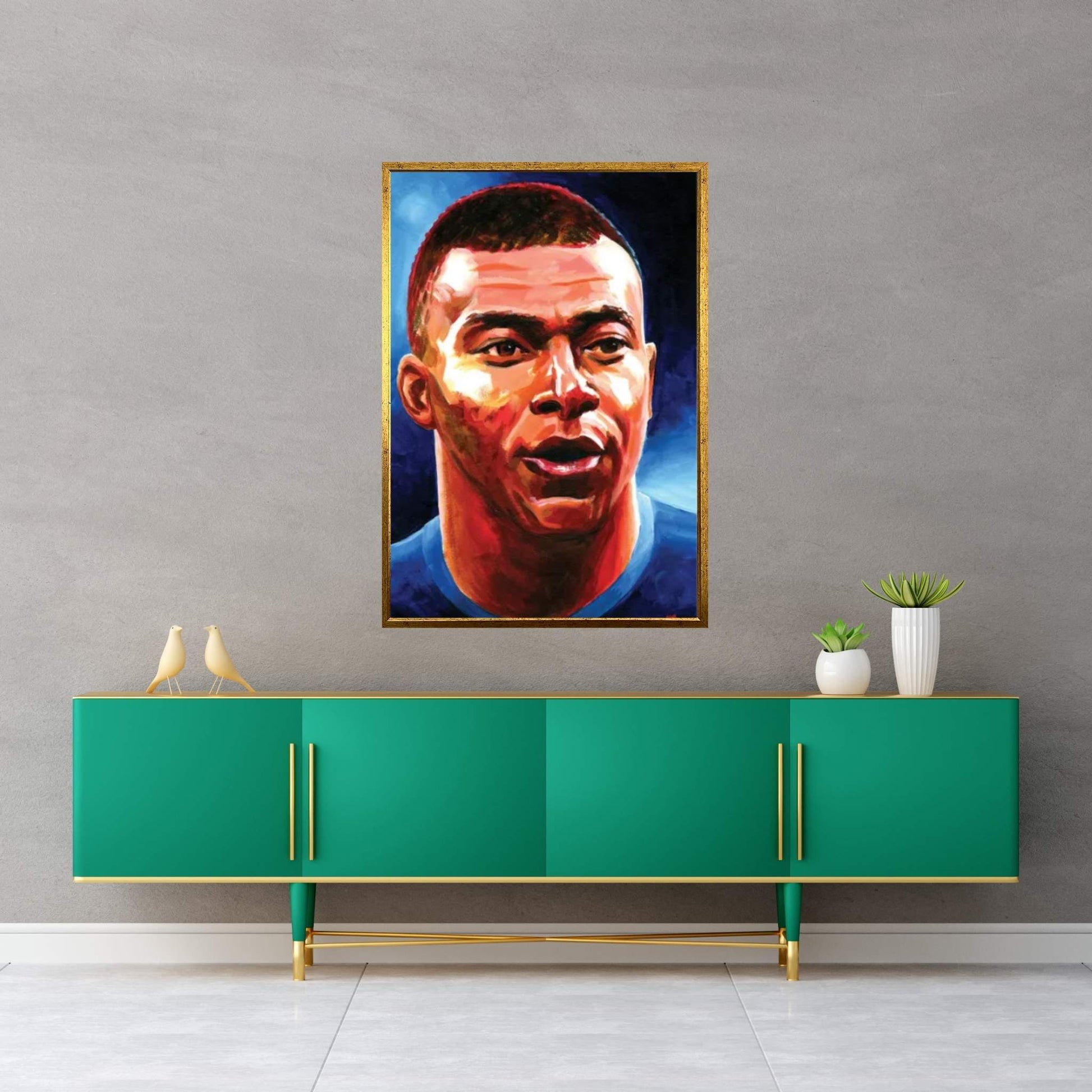 Kylian Mbappe Canvas Wall Art - Y Canvas