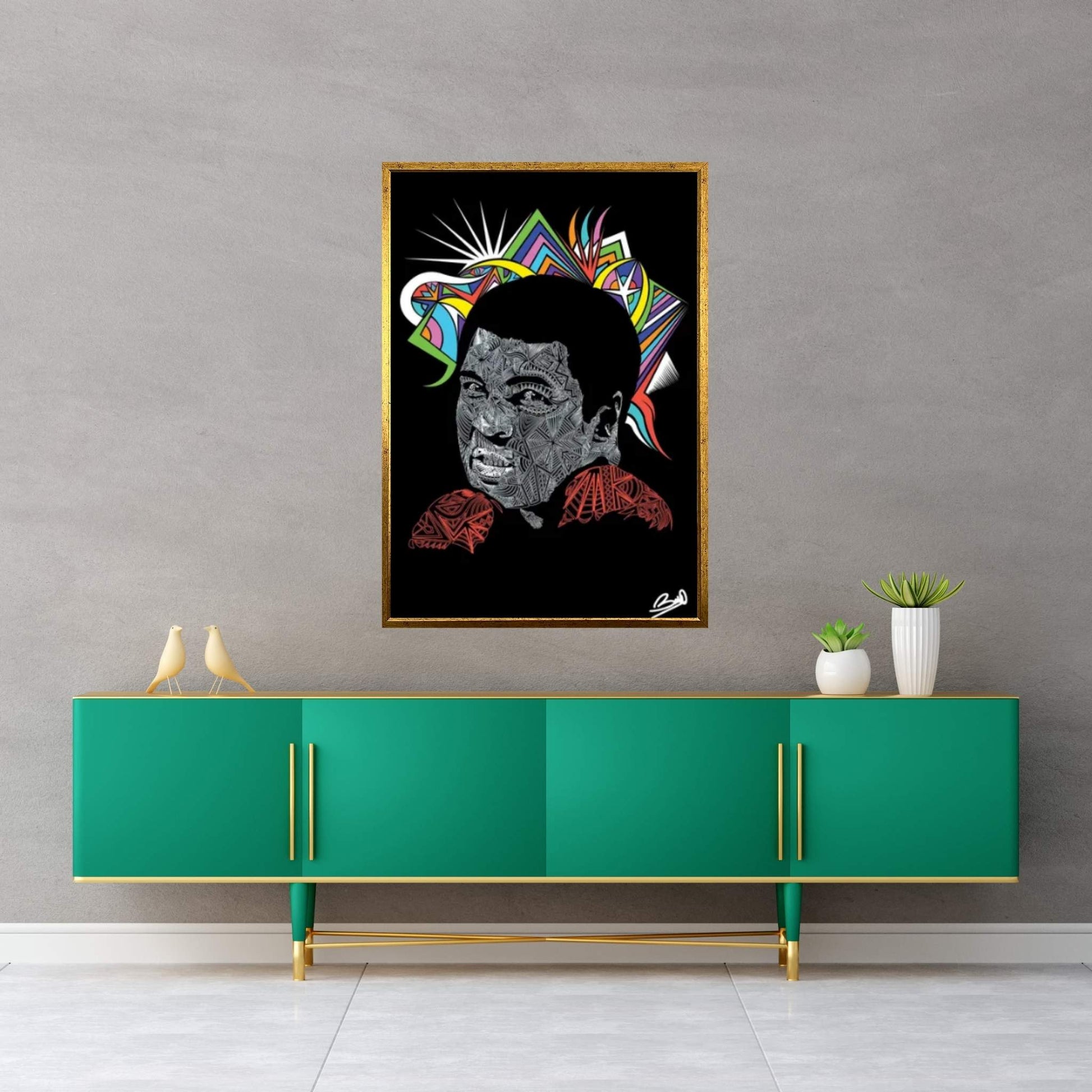 Ali Canvas Wall Art - Y Canvas