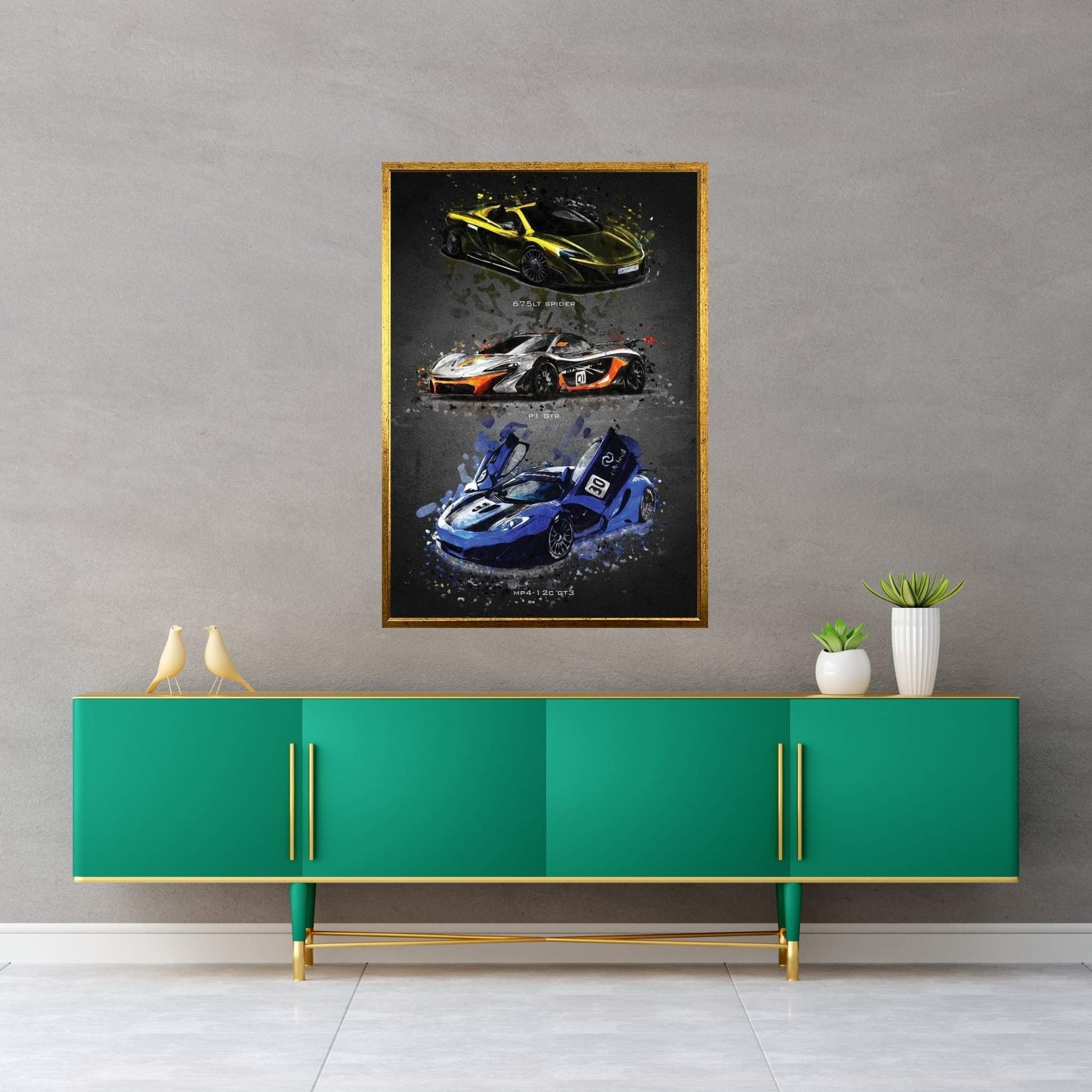 Mclaren2 Canvas Wall Art - Y Canvas