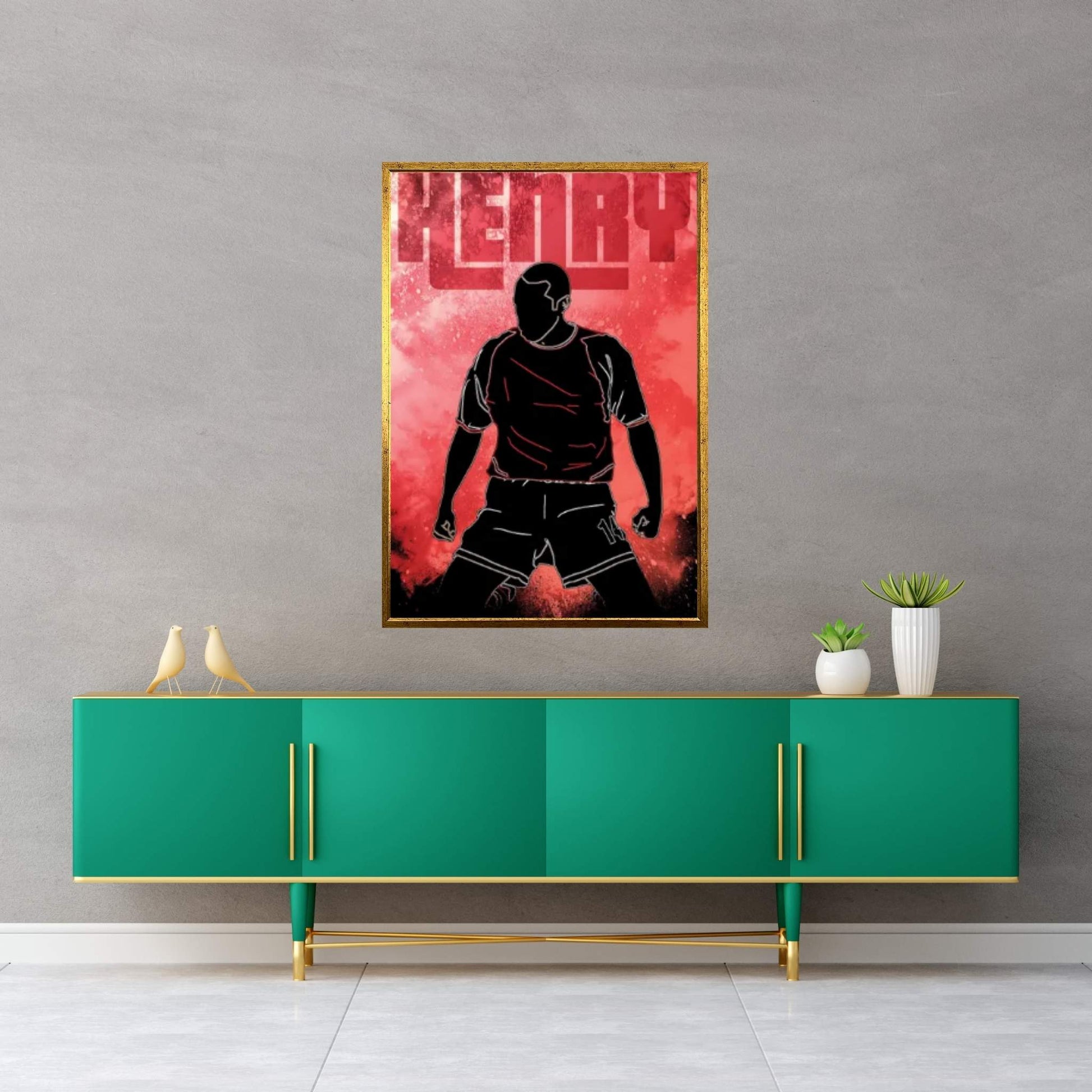 Soul Of The Iconic Striker Canvas Wall Art - Y Canvas