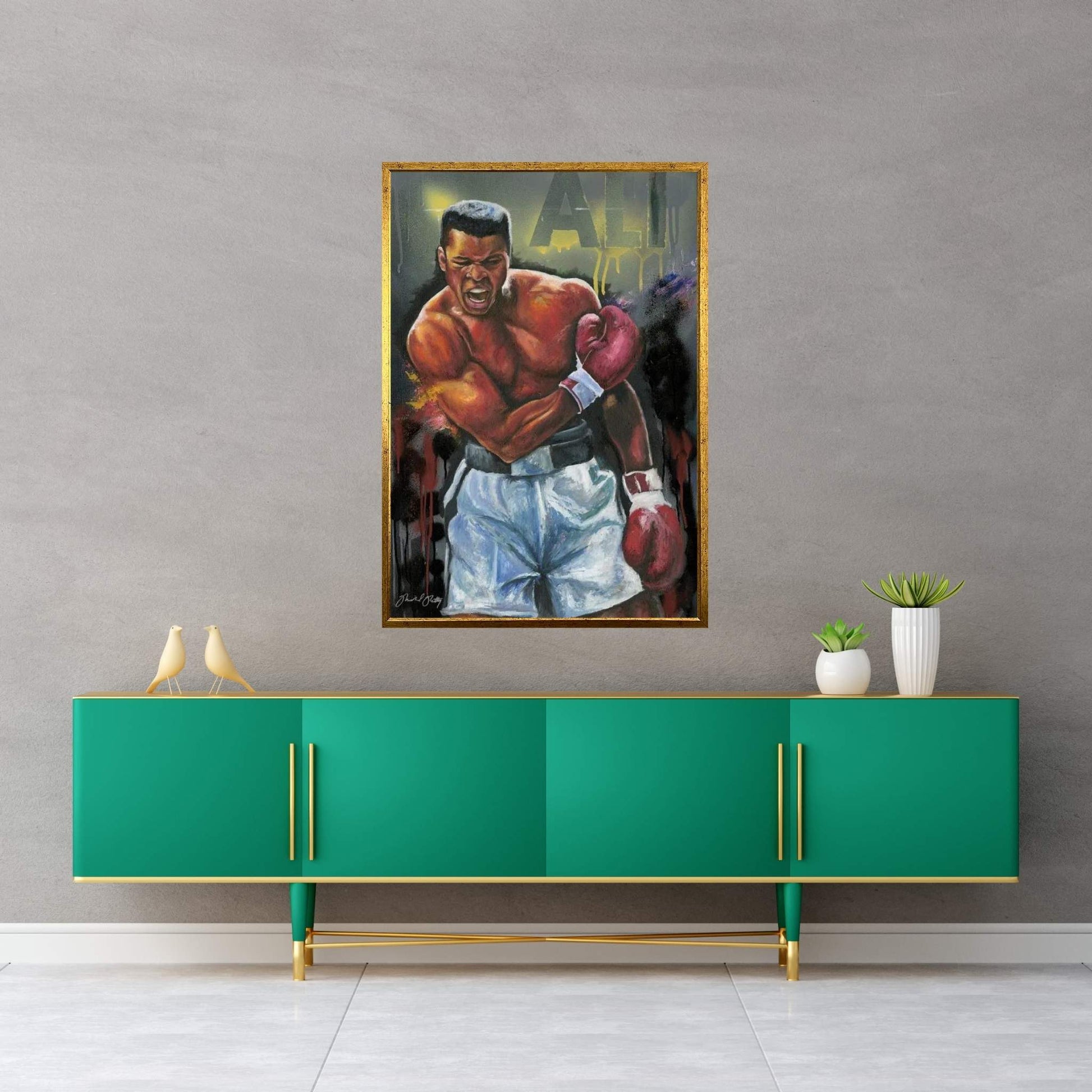 Sting Like A Bee (Muhammad Ali) Canvas Wall Art - Y Canvas
