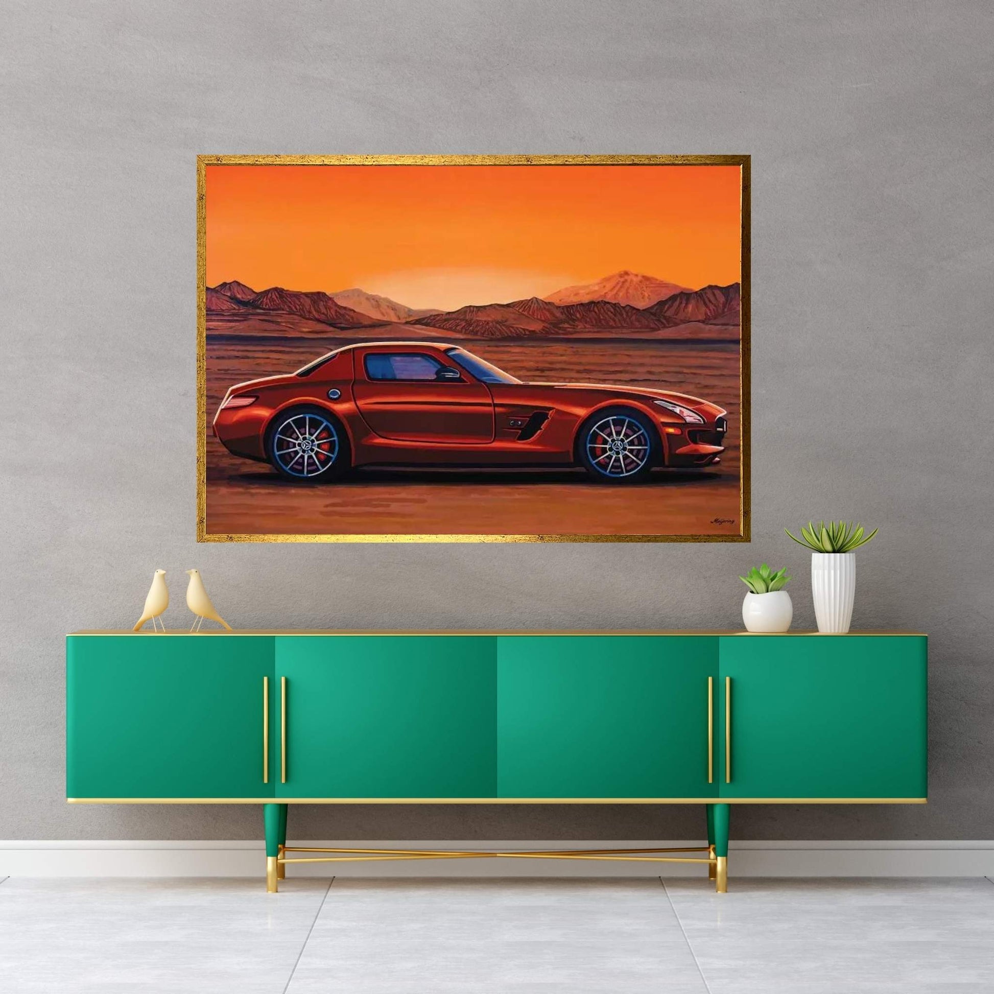 Mercedes Benz Sls Amg Gt Final Edition Canvas Wall Art - Y Canvas