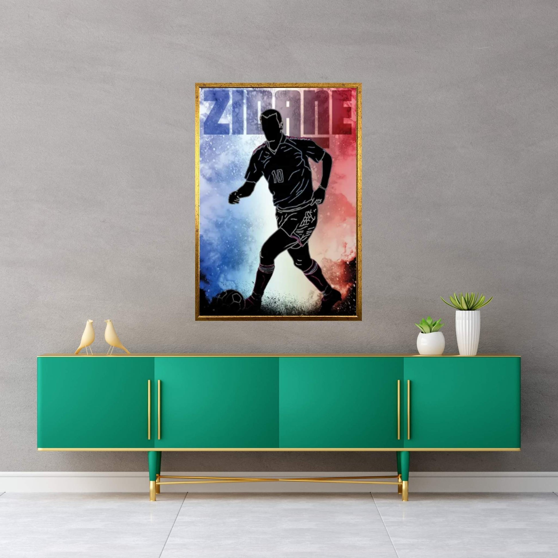 Soul Of Zizou Canvas Wall Art - Y Canvas