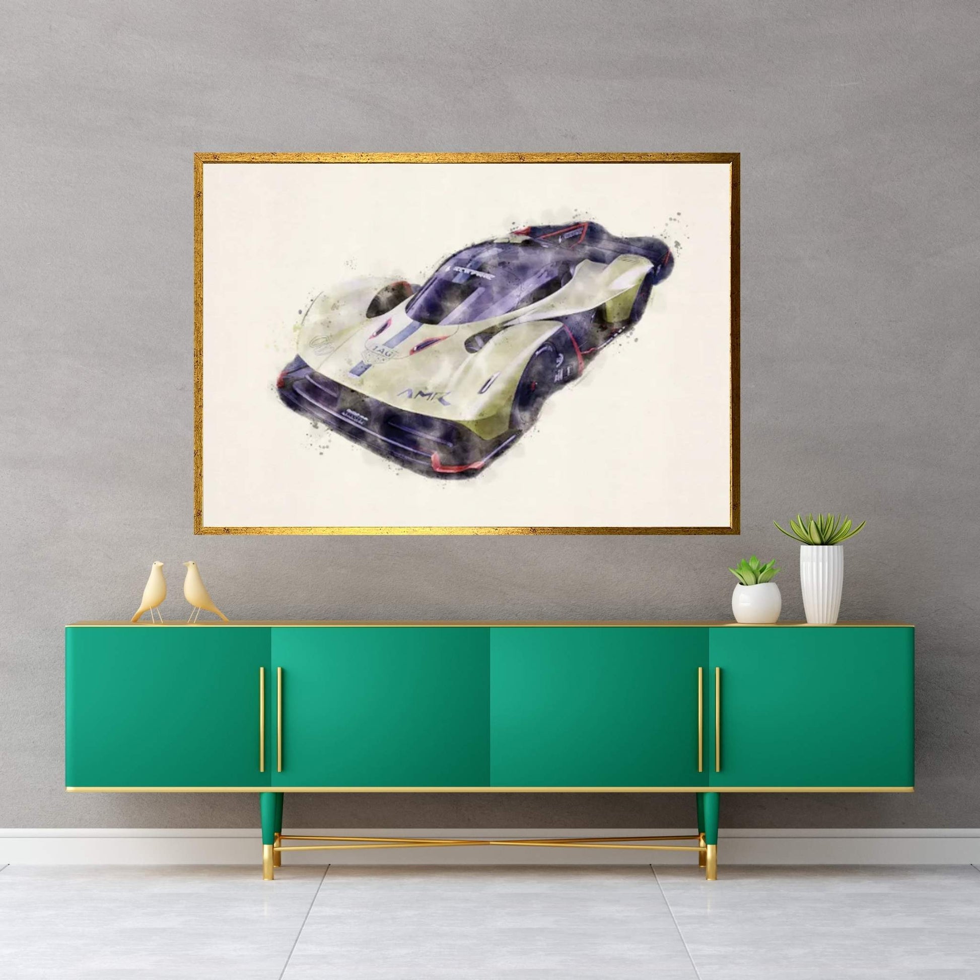 Aston Martin Valkyrie AMR Pro Canvas Wall Art - Y Canvas
