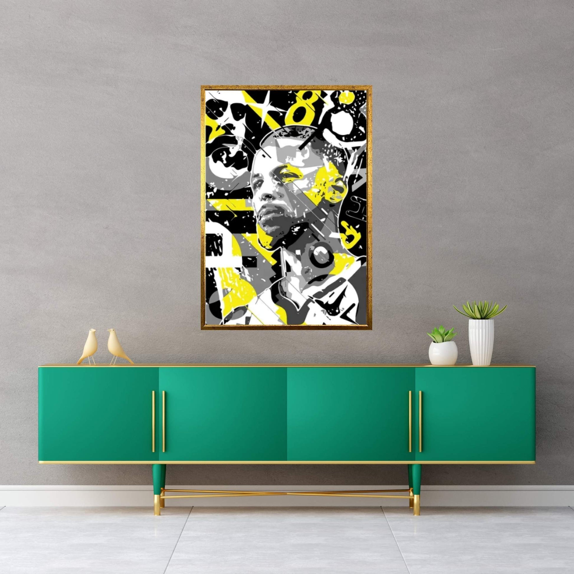 Curry Canvas Wall Art - Y Canvas