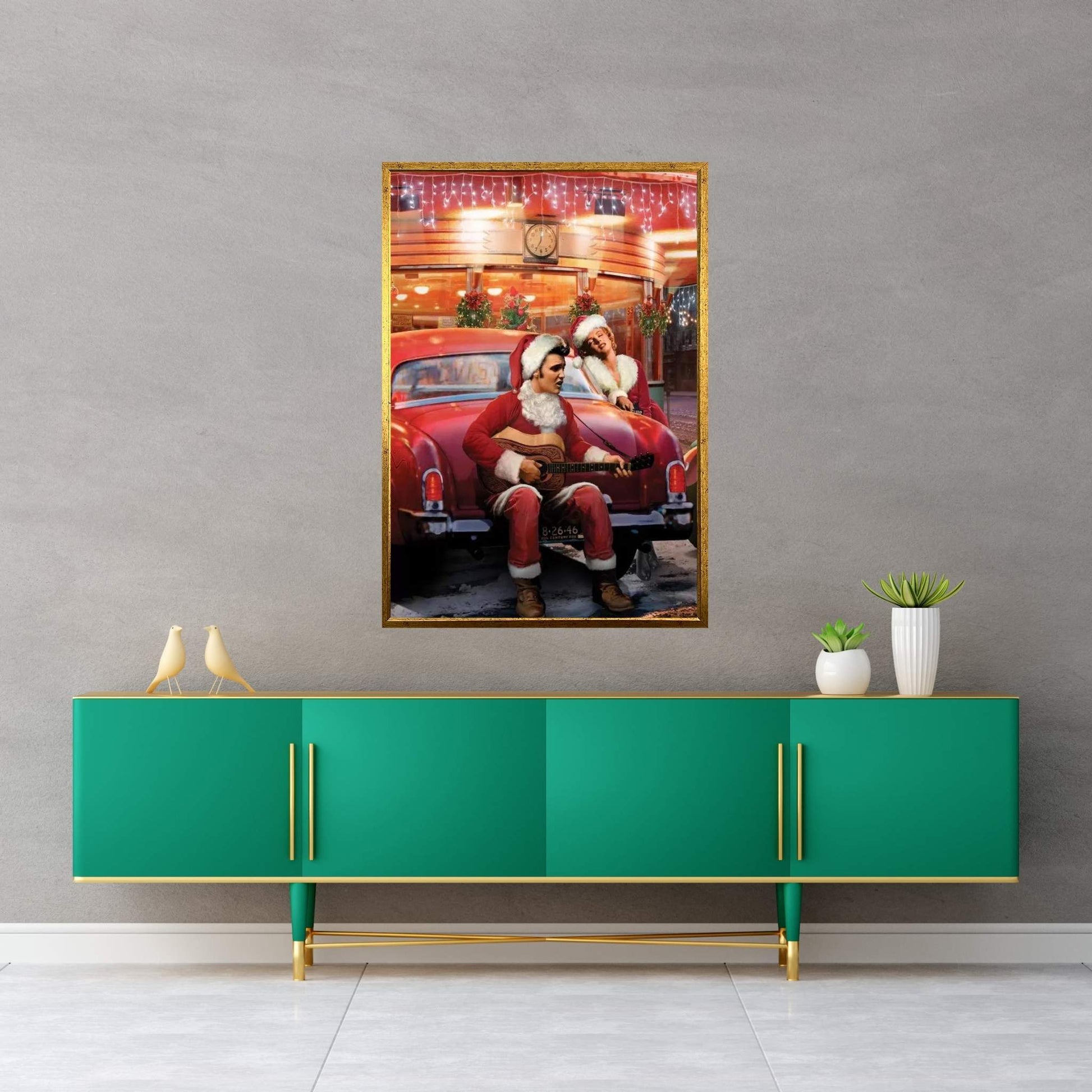Legendary Crossroads Christmas Canvas Wall Art - Y Canvas
