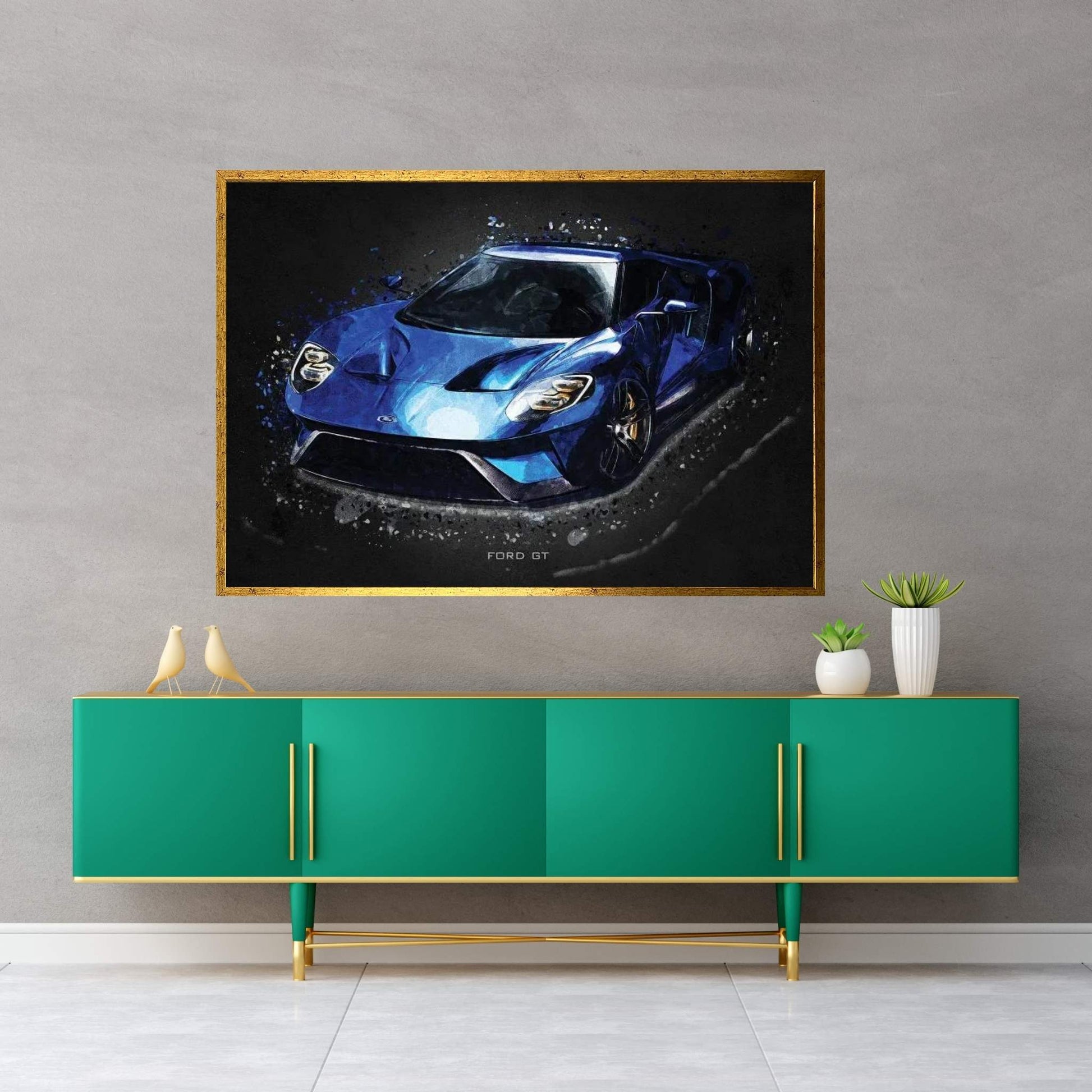 Ford GT Canvas Wall Art - Y Canvas