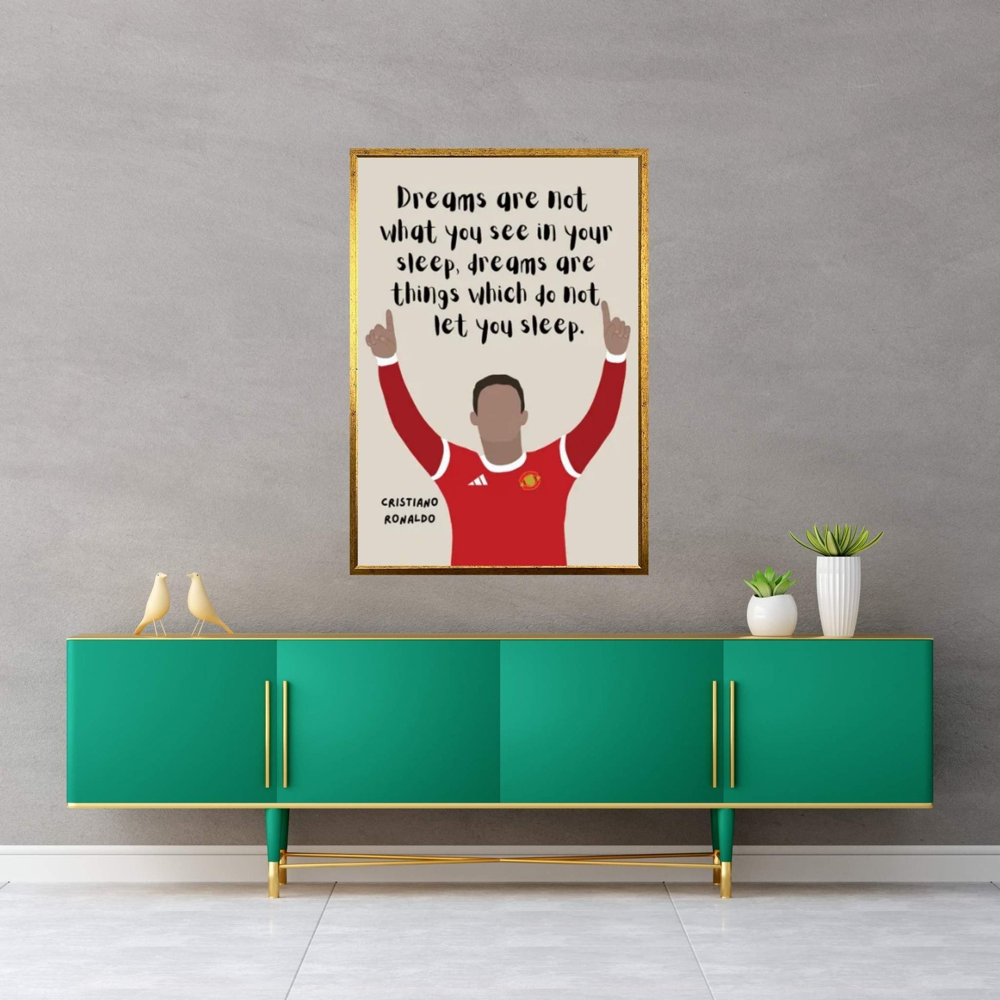 Ronaldo Quote Canvas Wall Art - Y Canvas