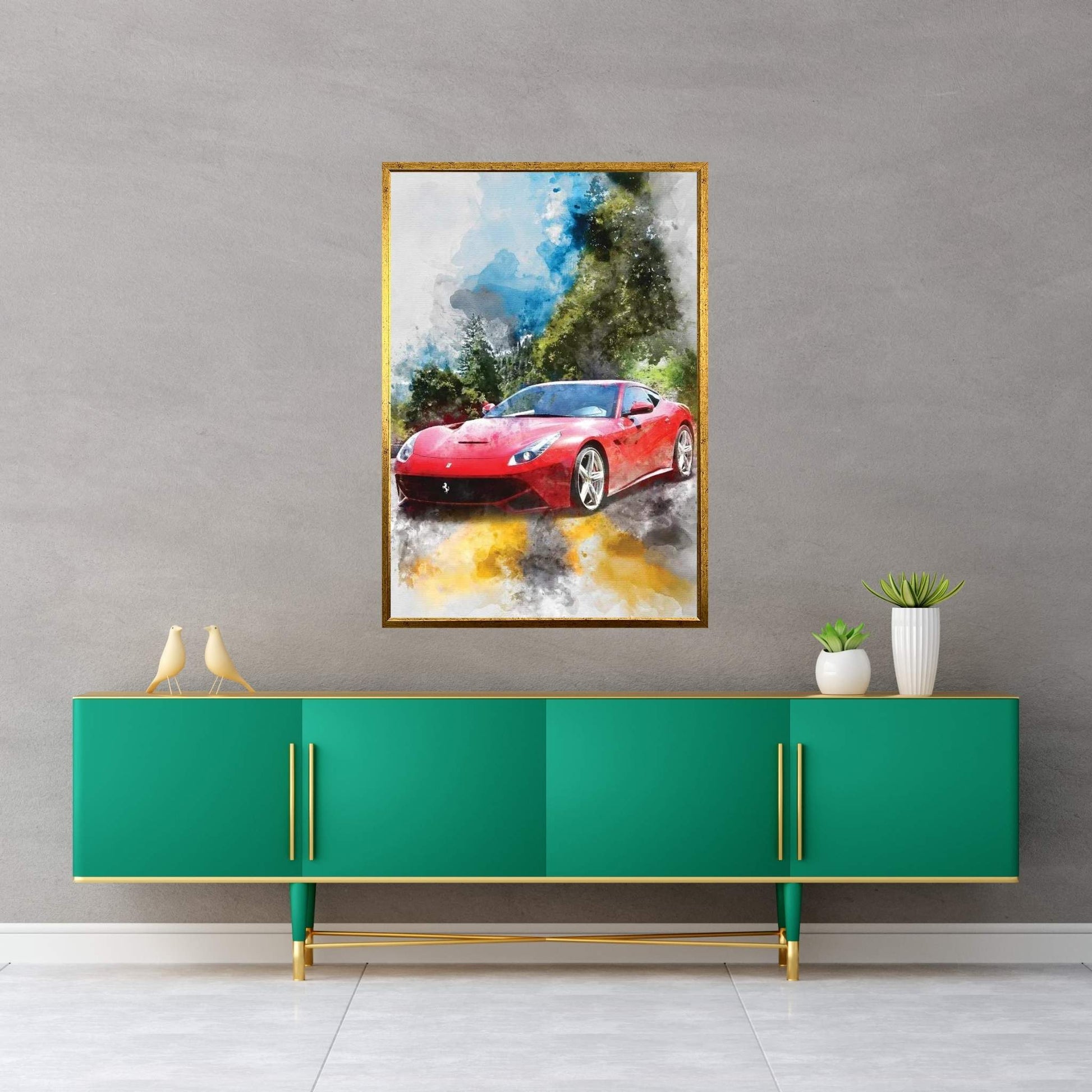 Ferrari 12 Berlinetta Canvas Wall Art - Y Canvas