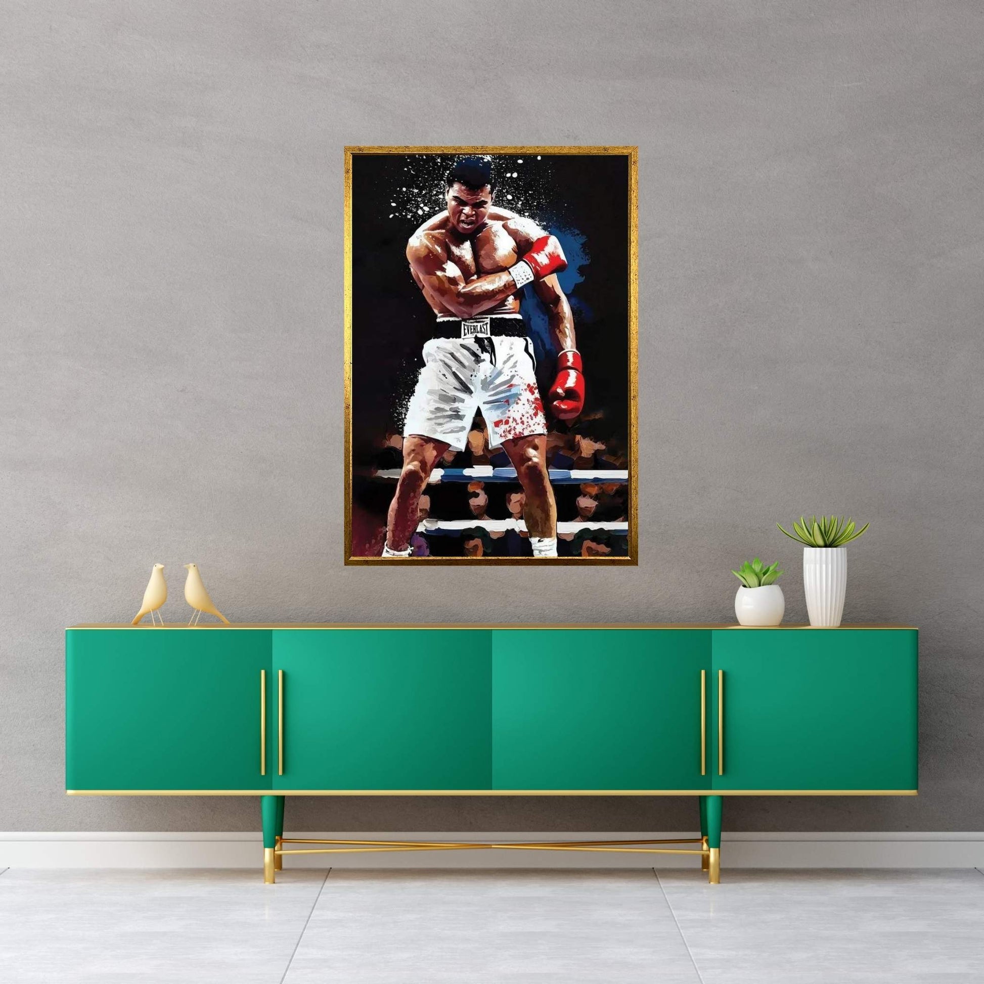 Muhammad Ali - Sting Like A Bee Canvas Wall Art - Y Canvas