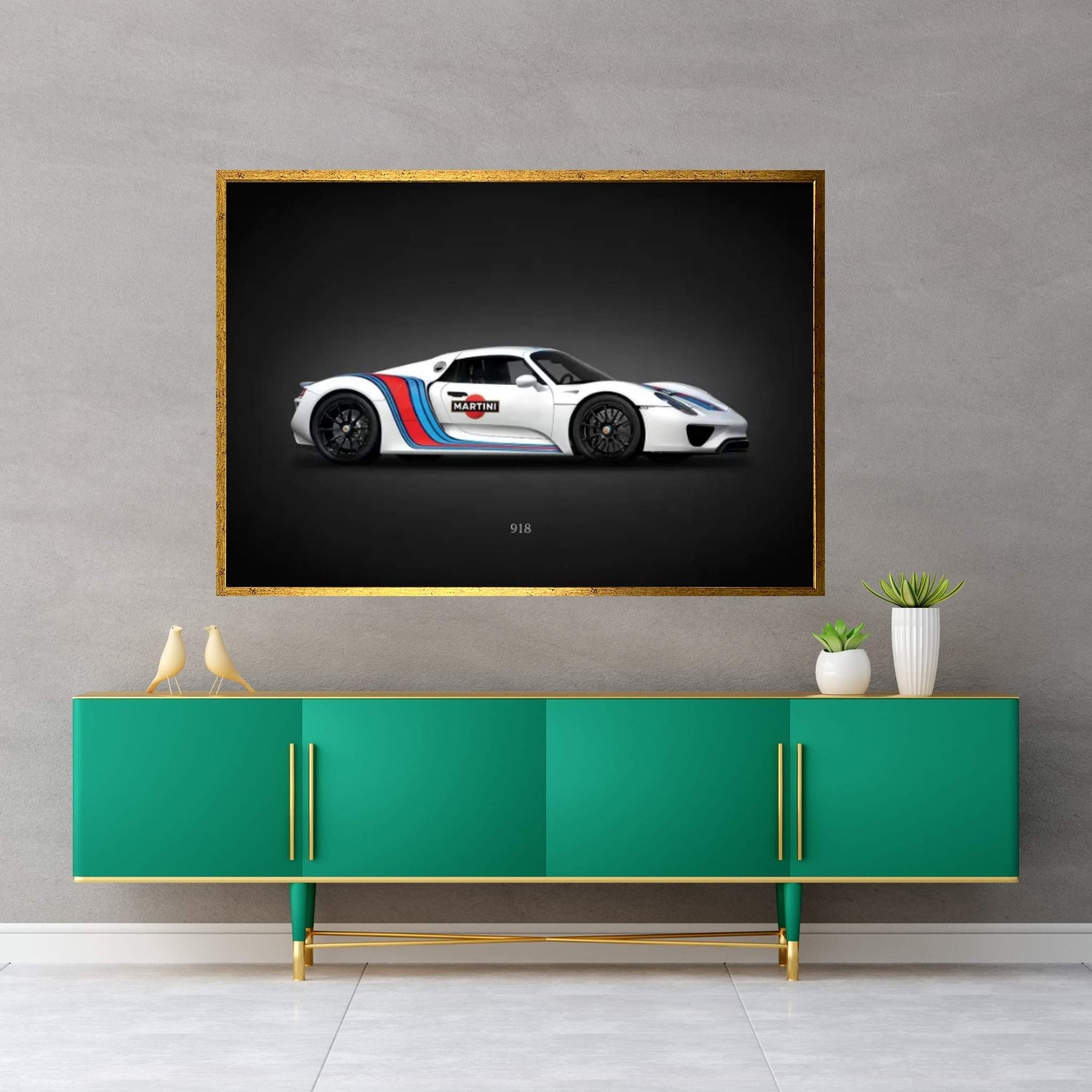 Porsche 918 Martini Canvas Wall Art - Y Canvas