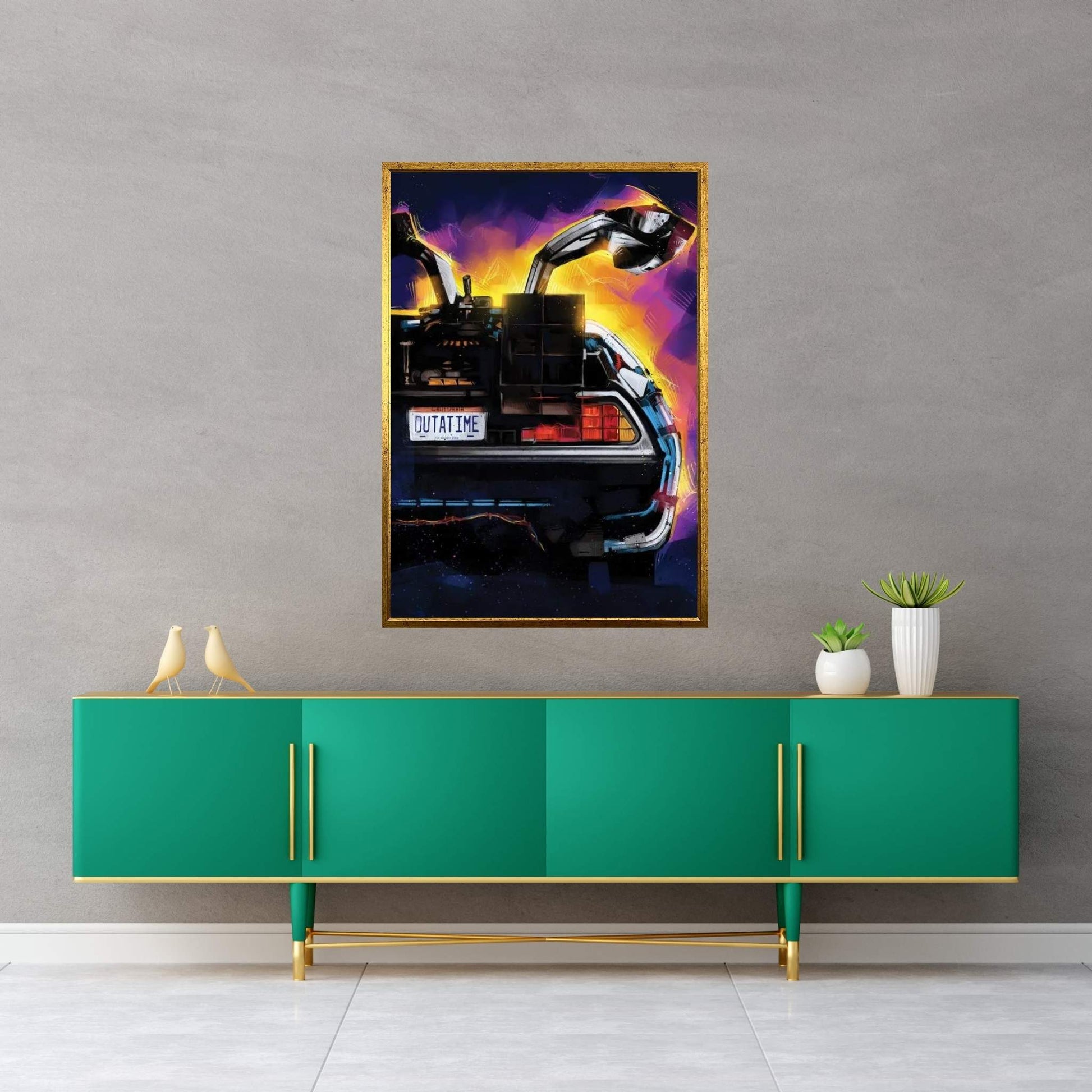 Delorean Canvas Wall Art - Y Canvas