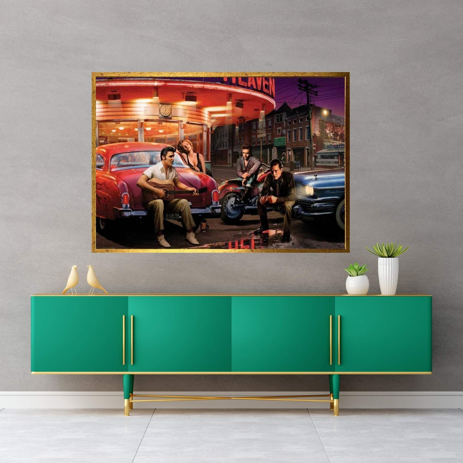 Leg XRoads Canvas Wall Art - Y Canvas
