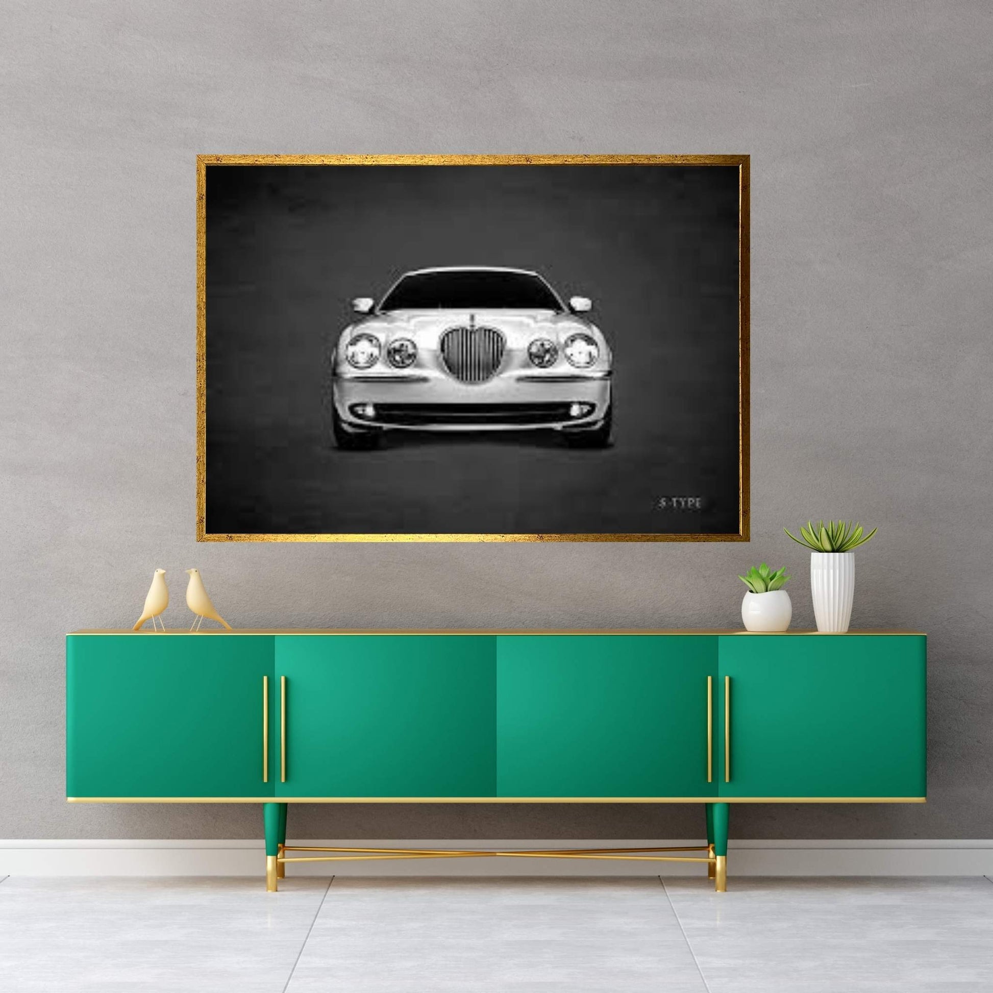 Jaguar S-Type Canvas Wall Art - Y Canvas