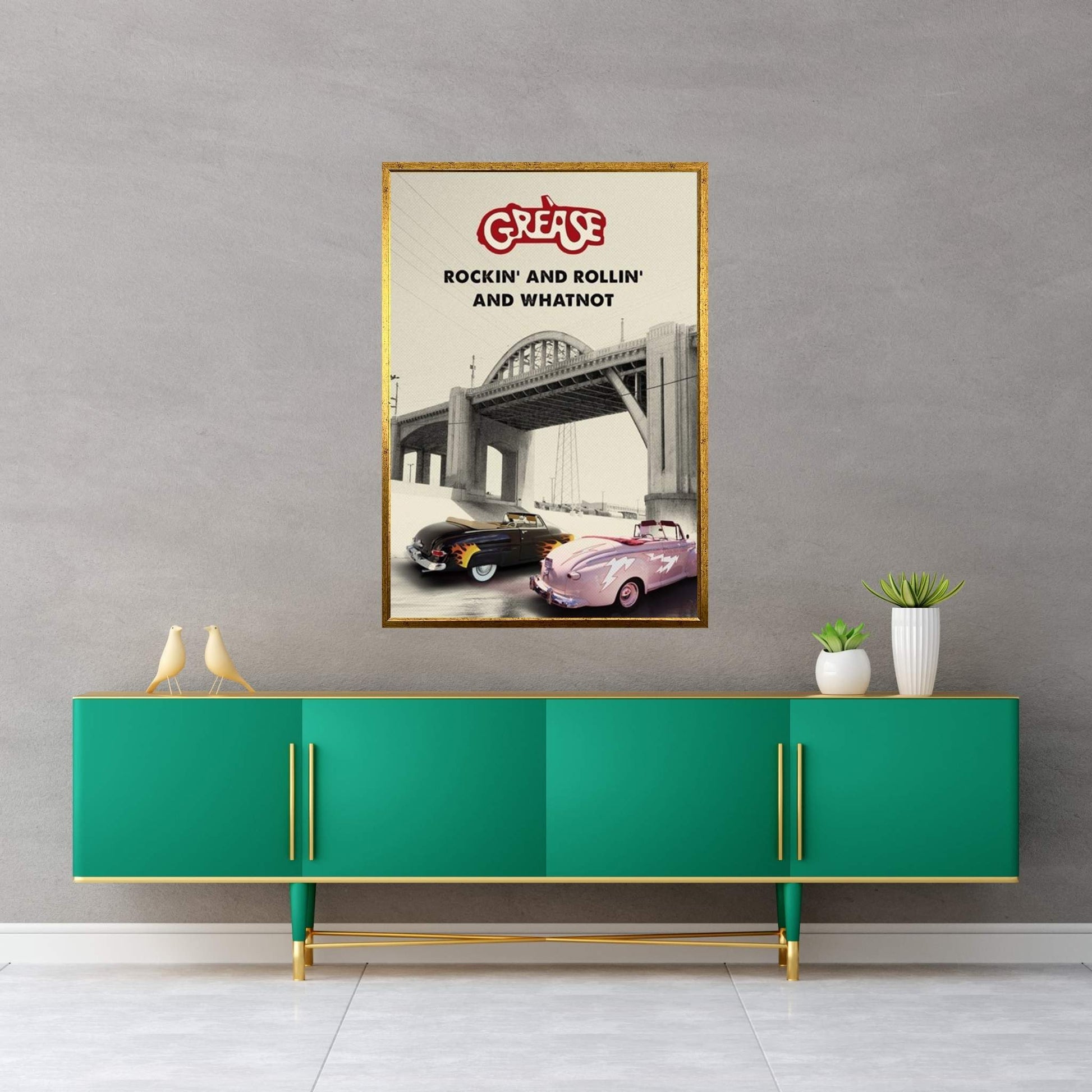 Grease Travel Movie Art Canvas Wall Art - Y Canvas