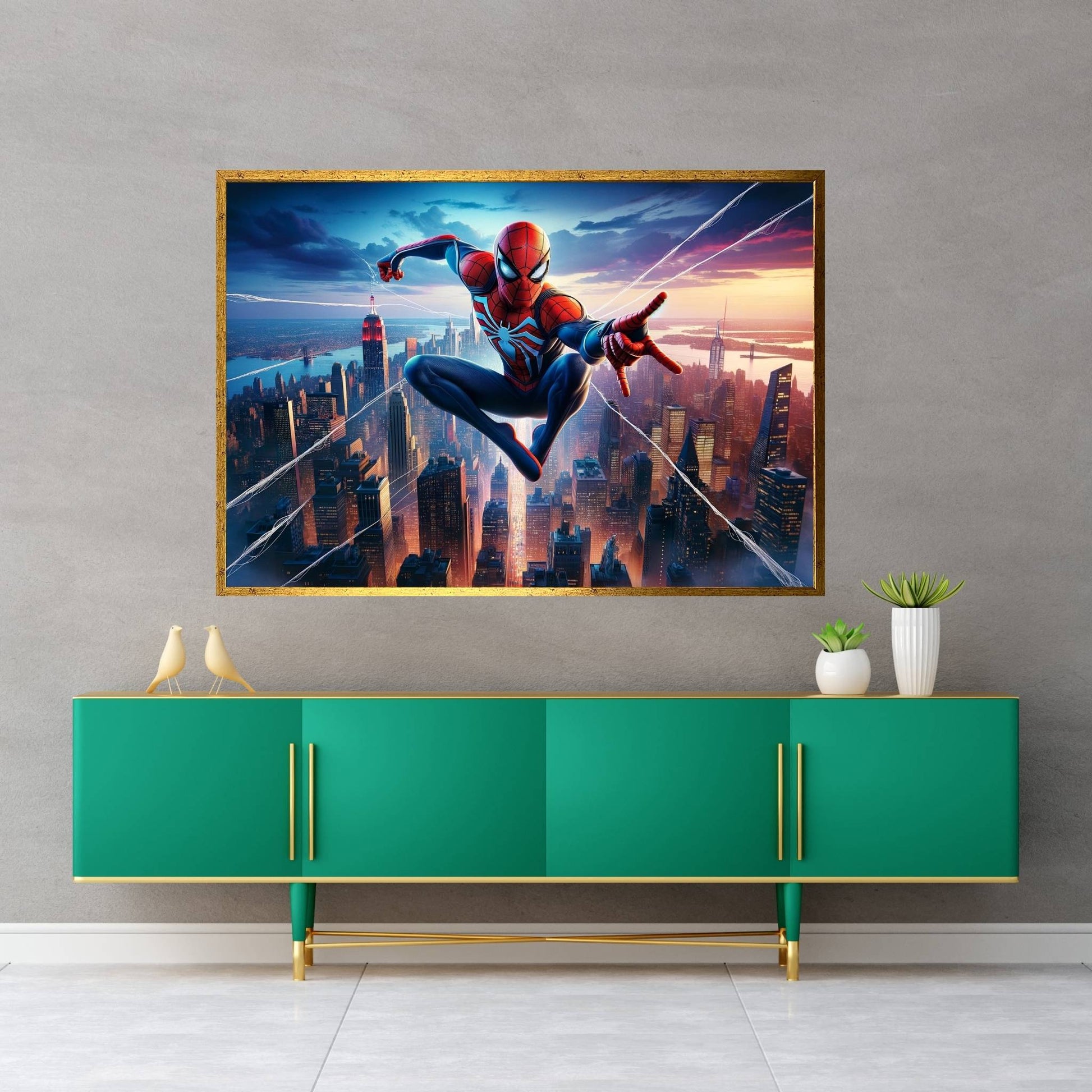 Spiderman Canvas Wall Art - Y Canvas