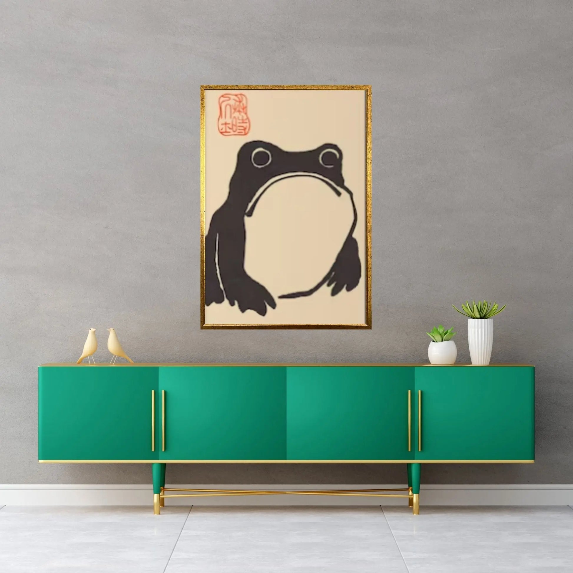 Matsumoto Hoji Frog Canvas Wall Art Print,Matsumoto Hoji Frog Poster, Japanese, Japanese woodblock canvas - Y Canvas