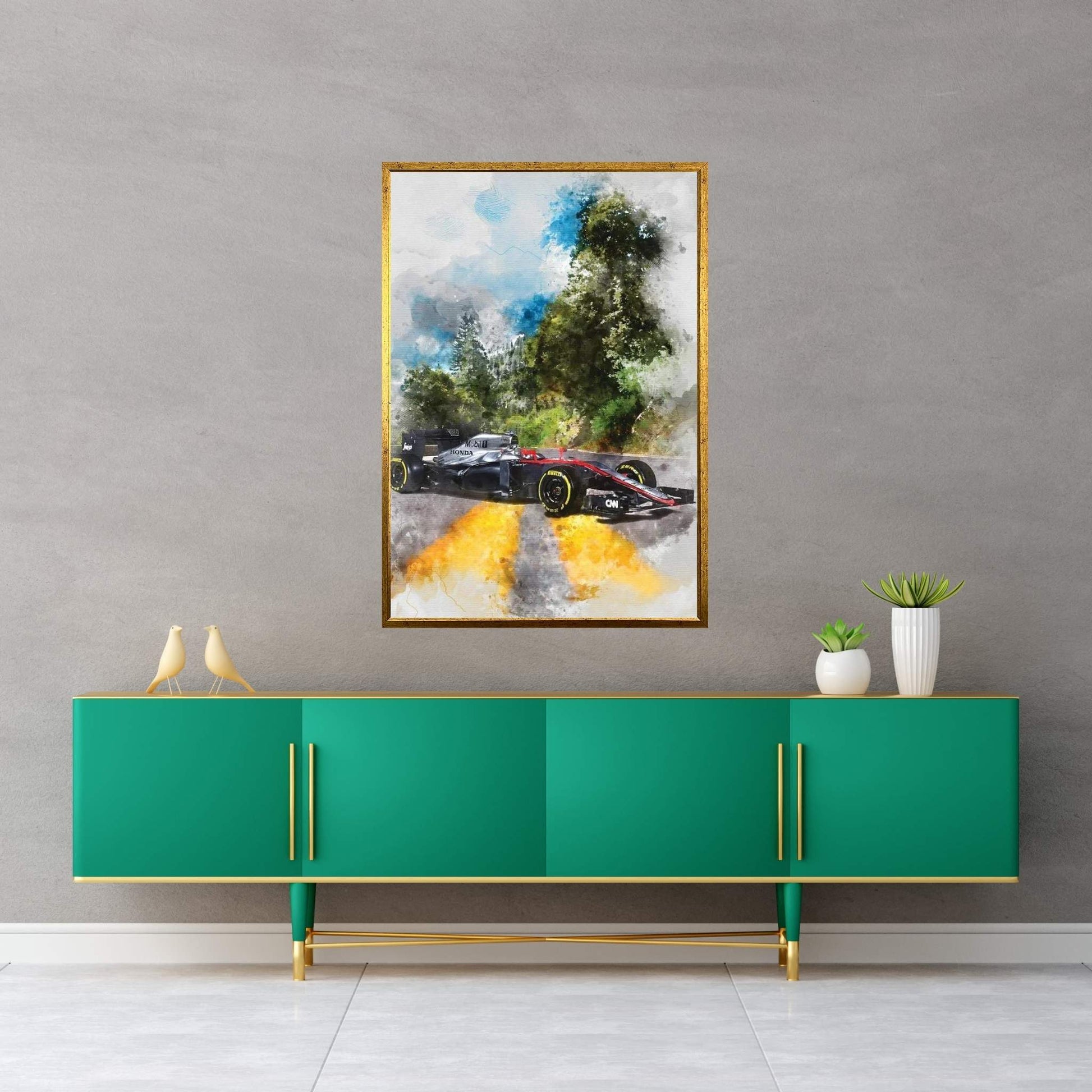 Honda F1 Canvas Wall Art - Y Canvas