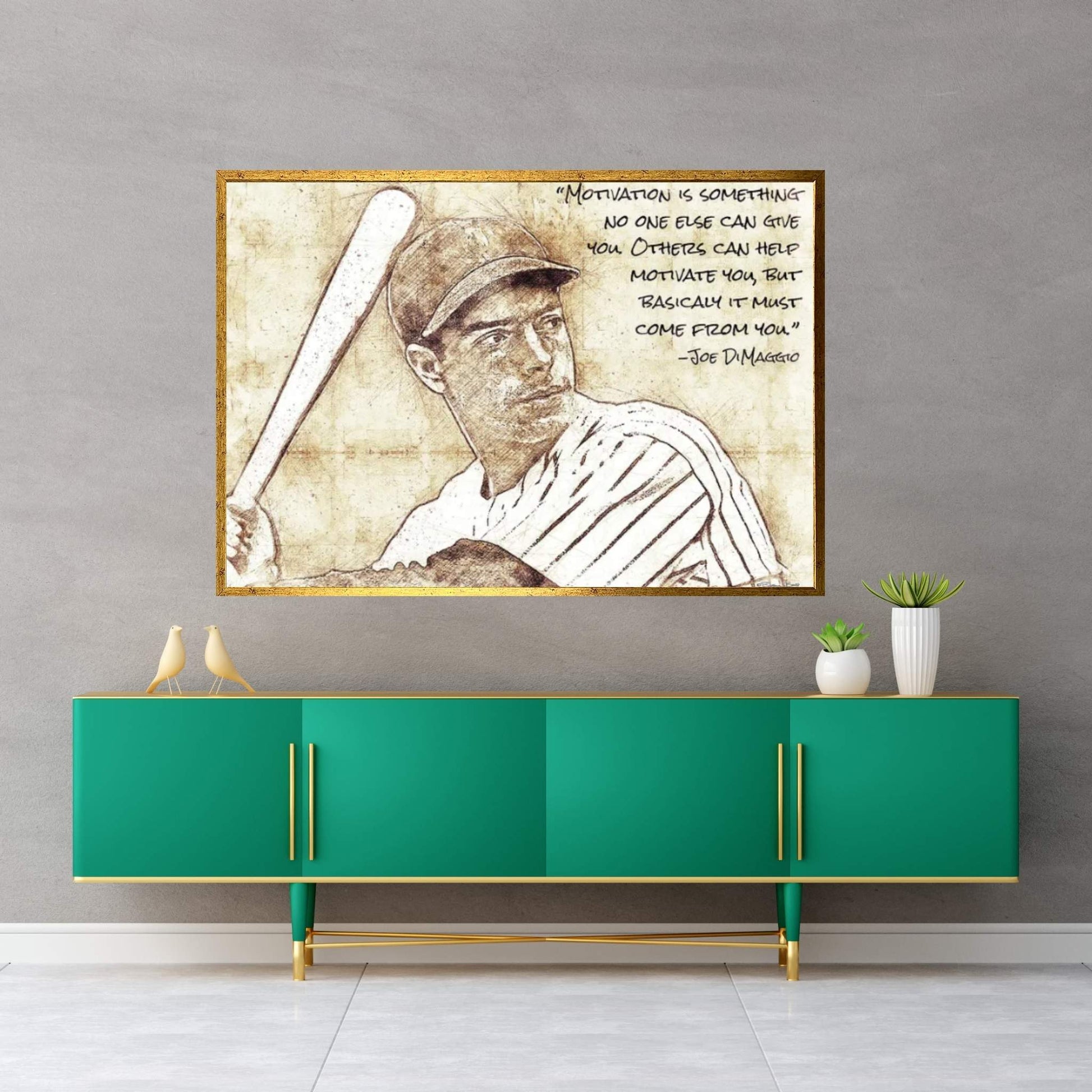 Joe DiMaggio Canvas Wall Art - Y Canvas
