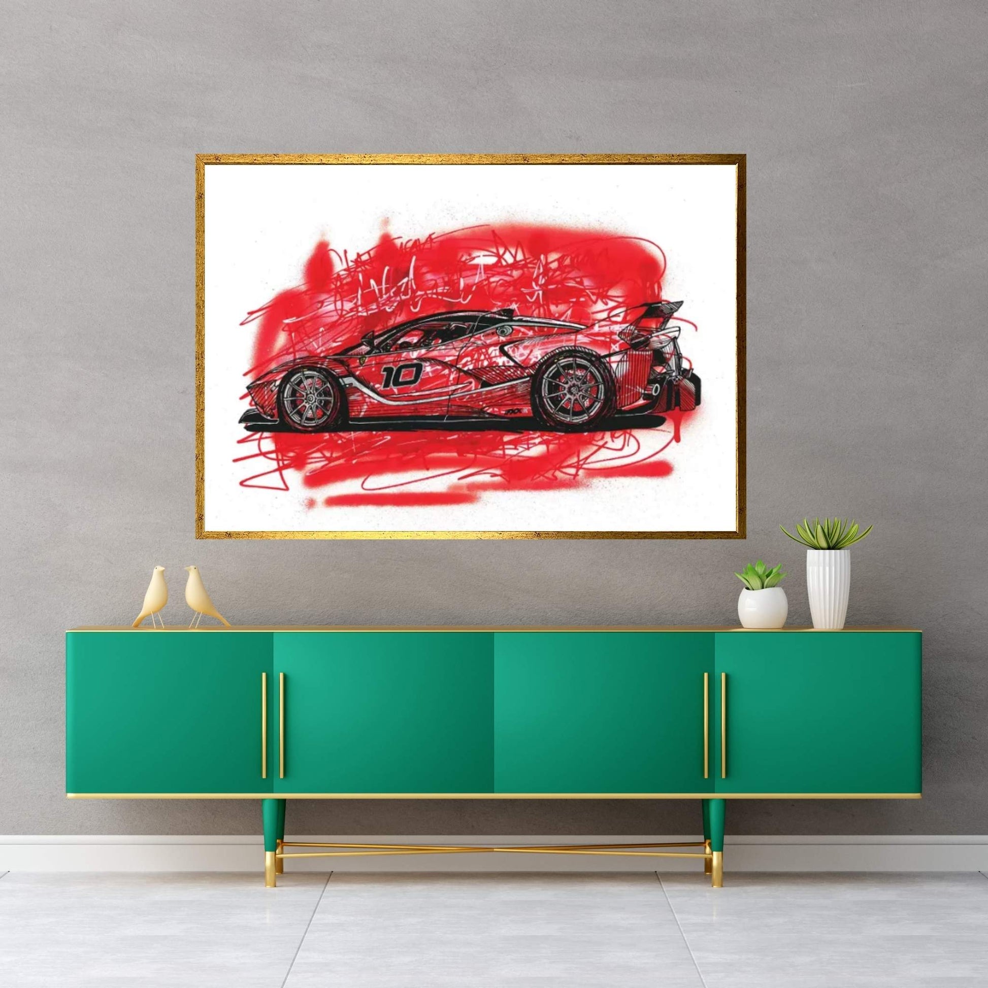 La Ferrari FXX K Canvas Wall Art - Y Canvas