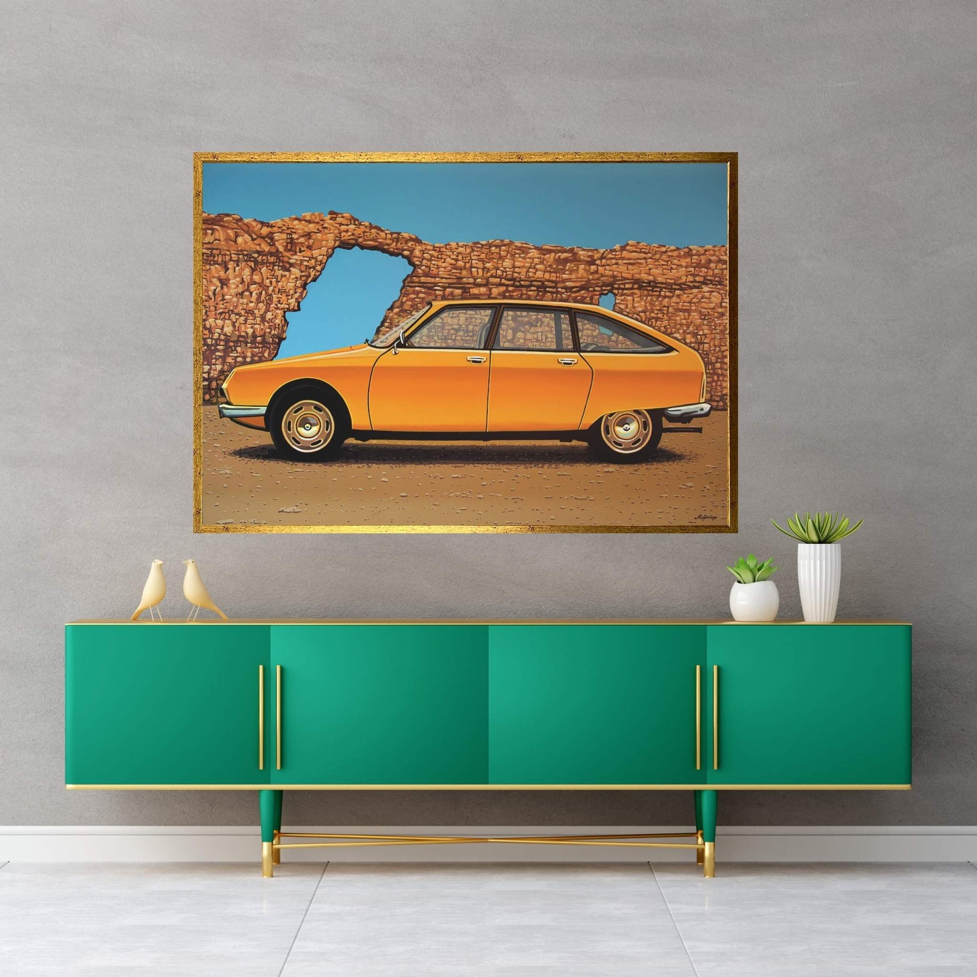 Citroen GS 1970 Canvas Wall Art - Y Canvas