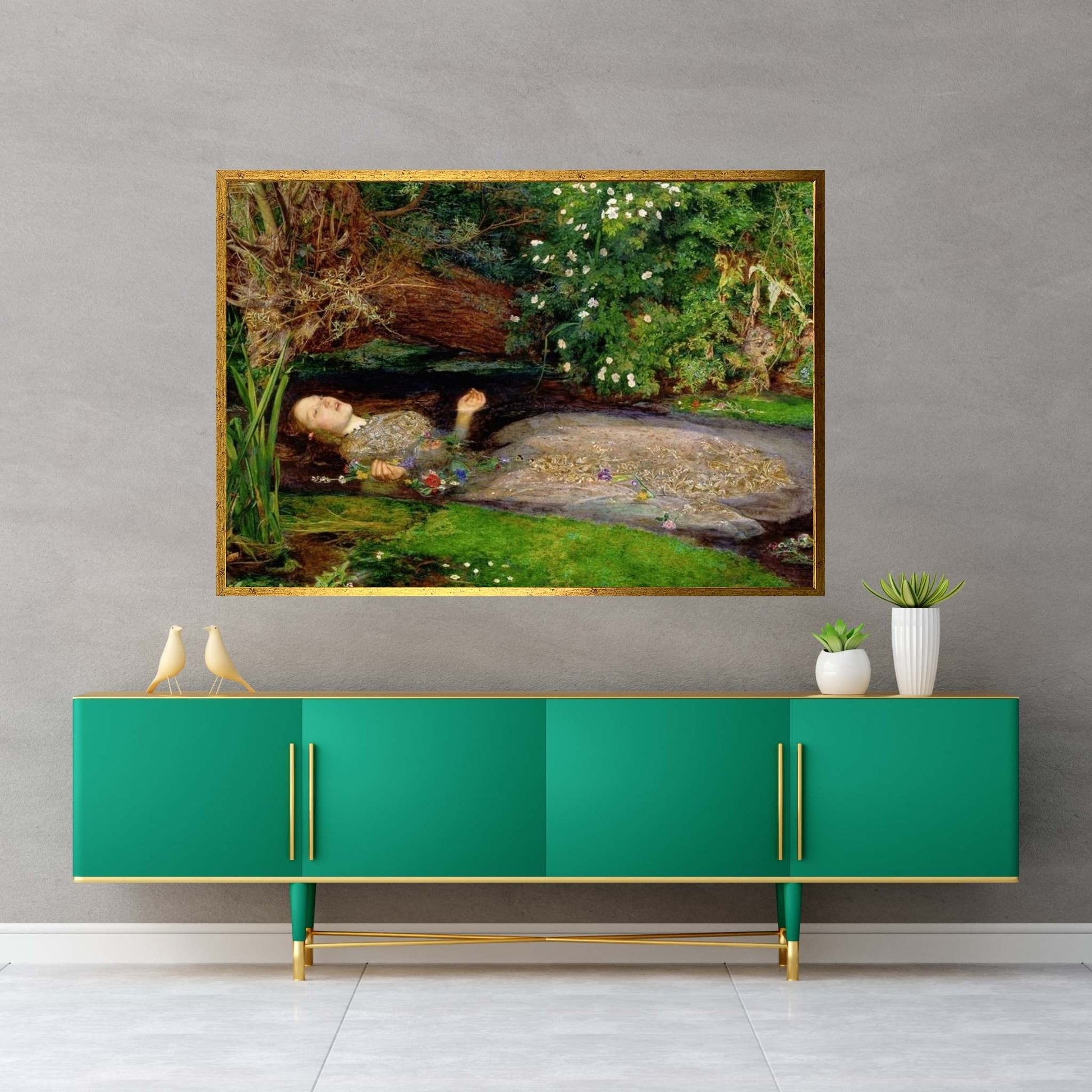 Ophelia Canvas Wall Art - Y Canvas